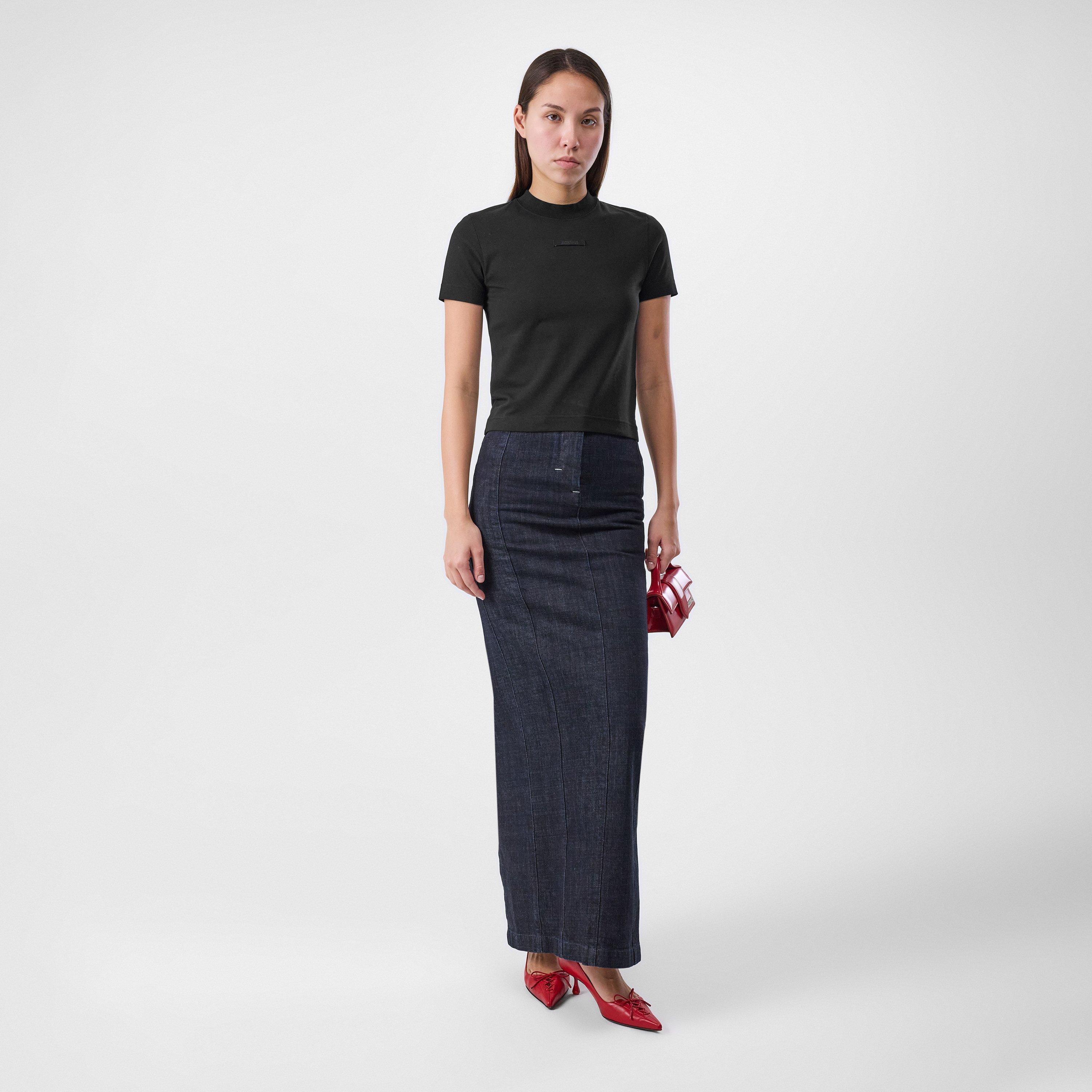 Black - Jacquemus - Women's Logo Cotton Le T-Shirt Gros Grain - 6