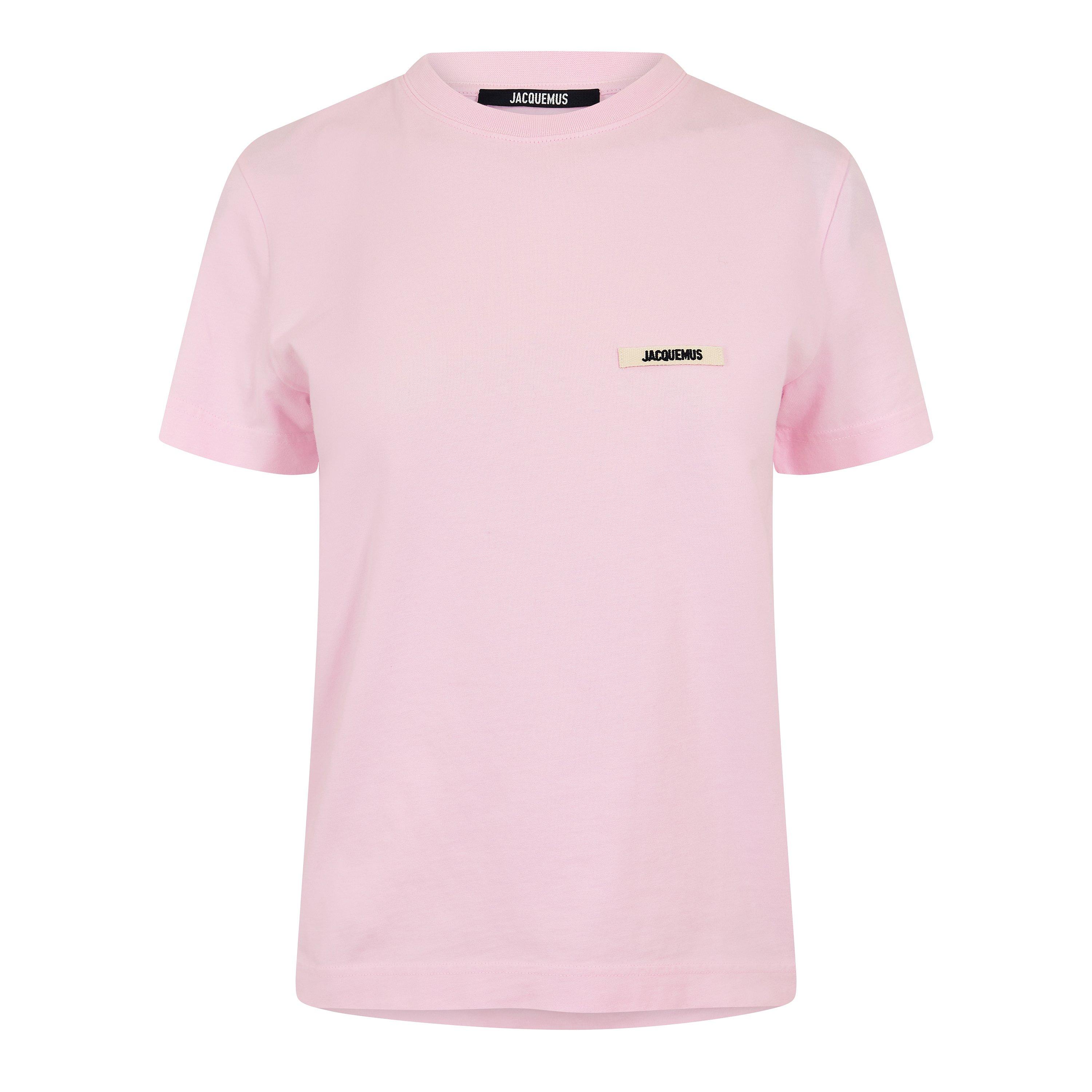 Jacquemus Women's Logo Cotton Le T-Shirt Gros Grain - Pink - Size 12 (FR40)