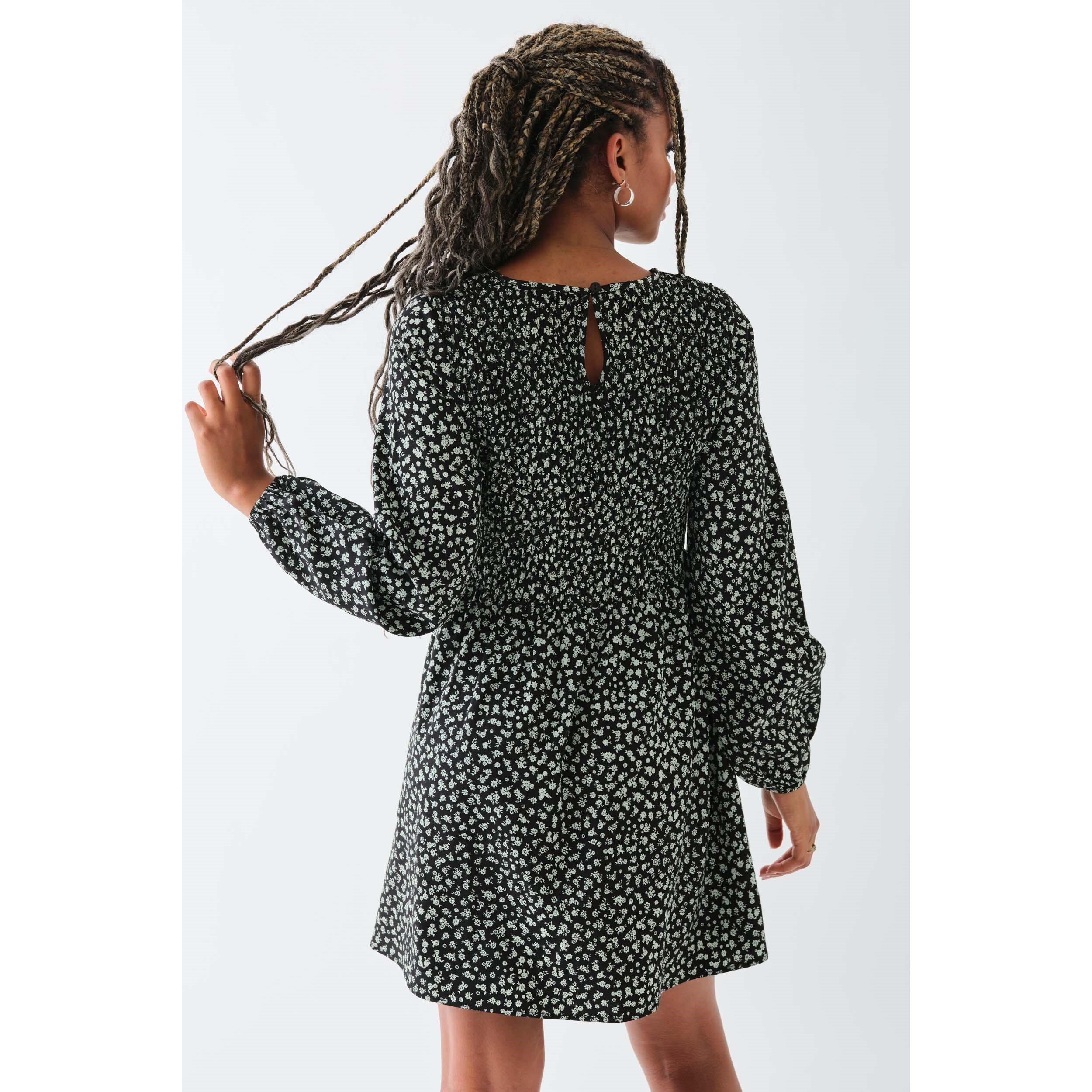 Black - Daisy Street - Women's Smock Dress - 2