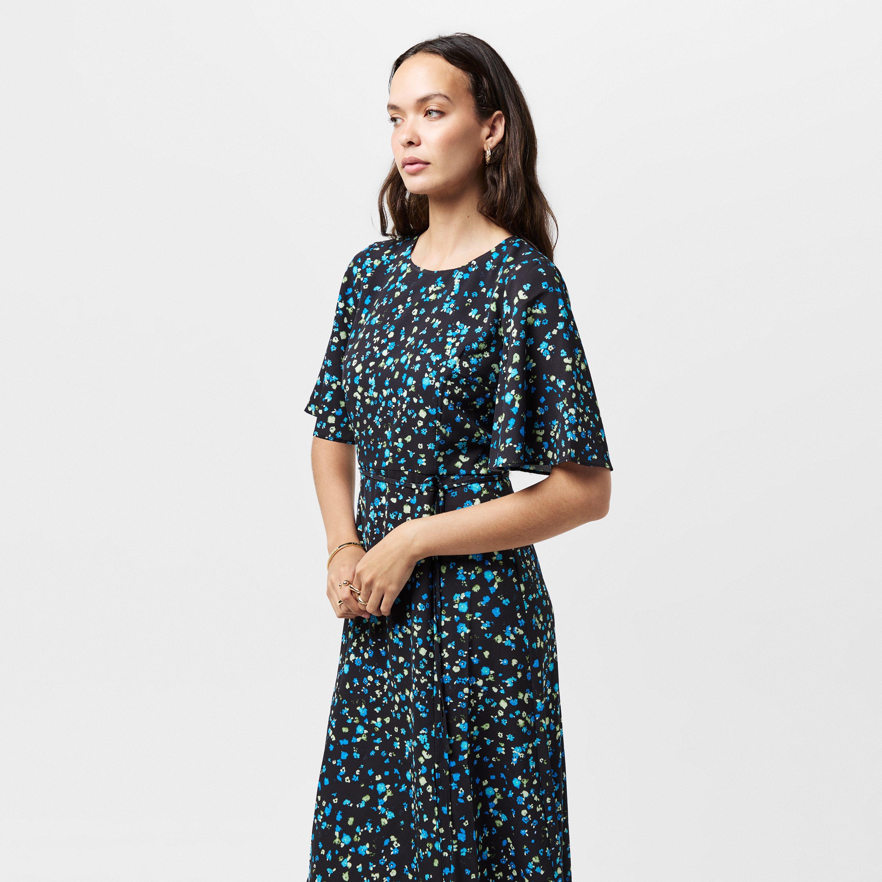 Black Multi - French Connection - Women's Shea Tea Dress - 3