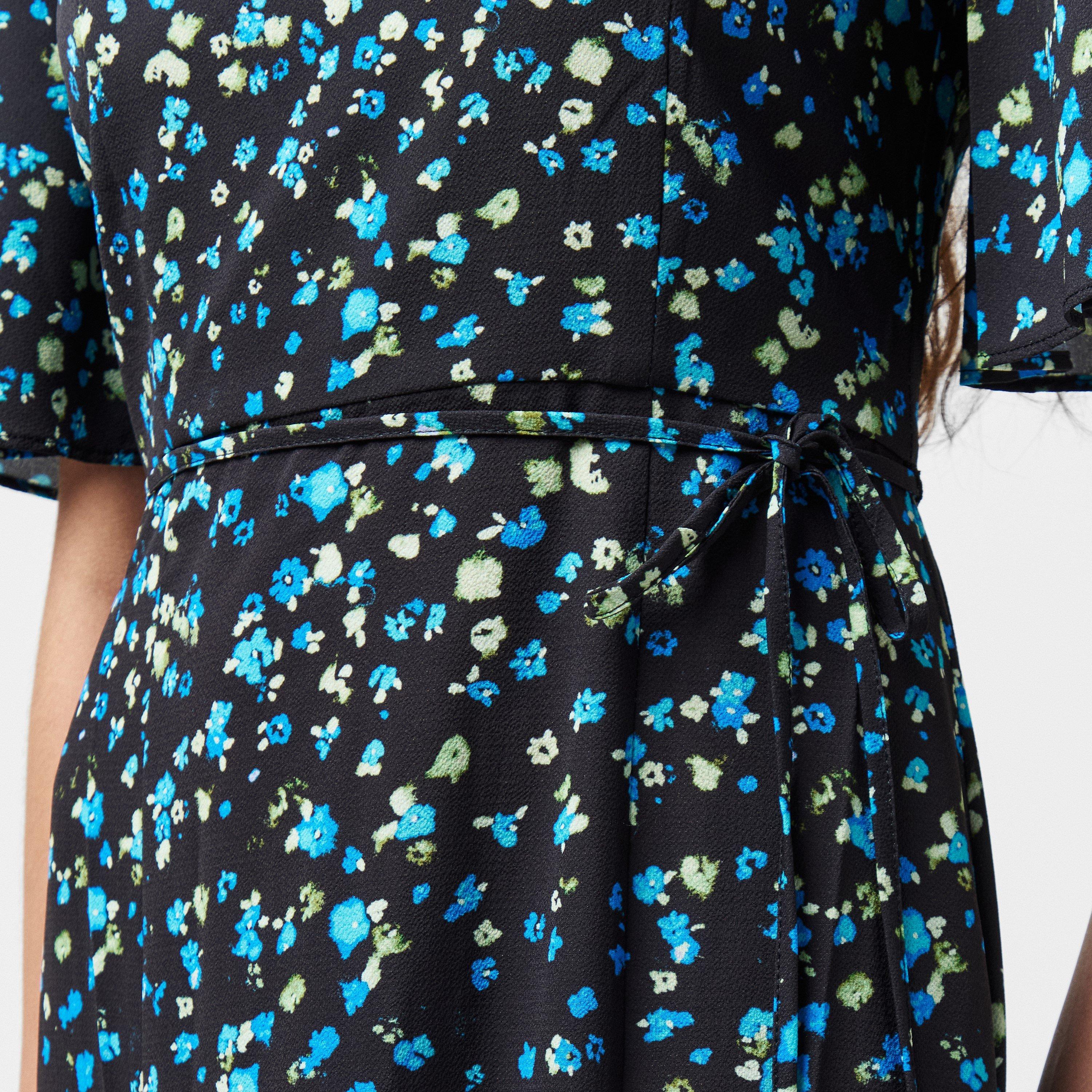 Black Multi - French Connection - Women's Shea Tea Dress - 5