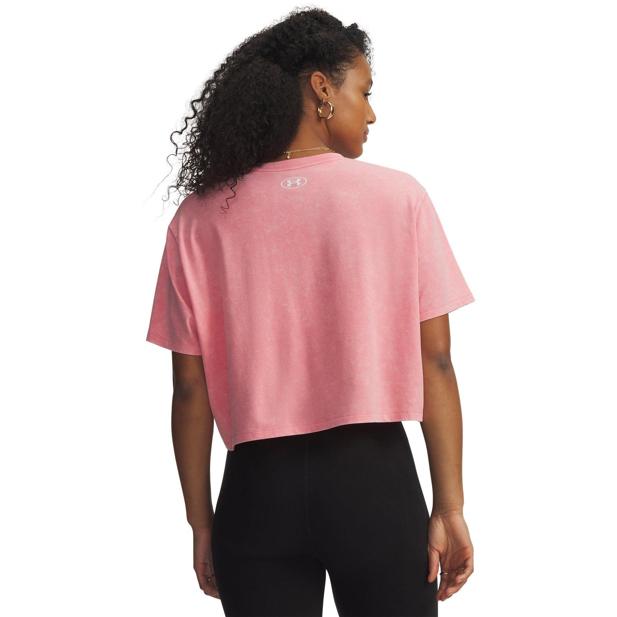 Pink/Weiß - Under Armour - Rival Boxy Tee W Ld63 - 2