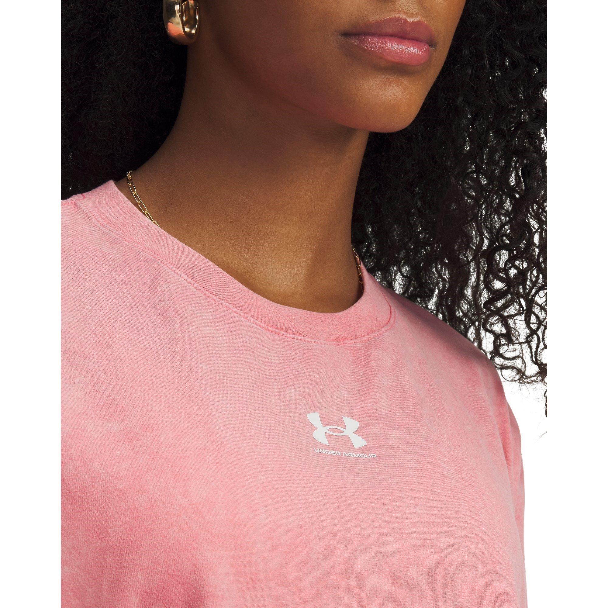 Pink/Weiß - Under Armour - Rival Boxy Tee W Ld63 - 3