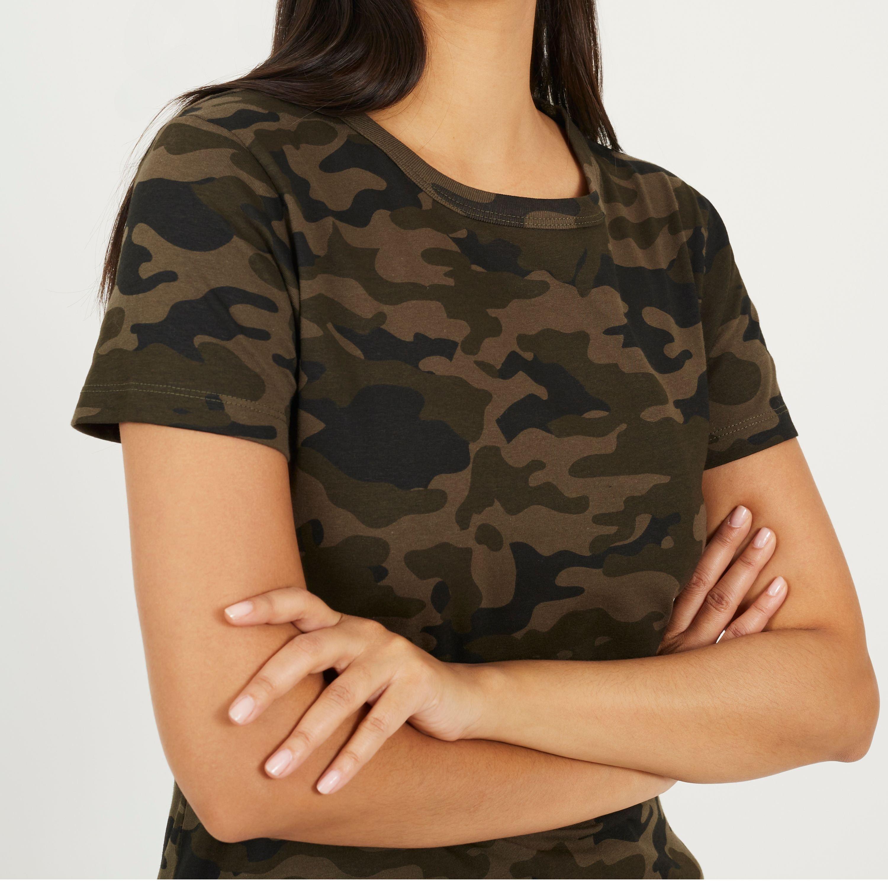 Camo Print - Brave Soul - Crew Neck T-shirt - 3