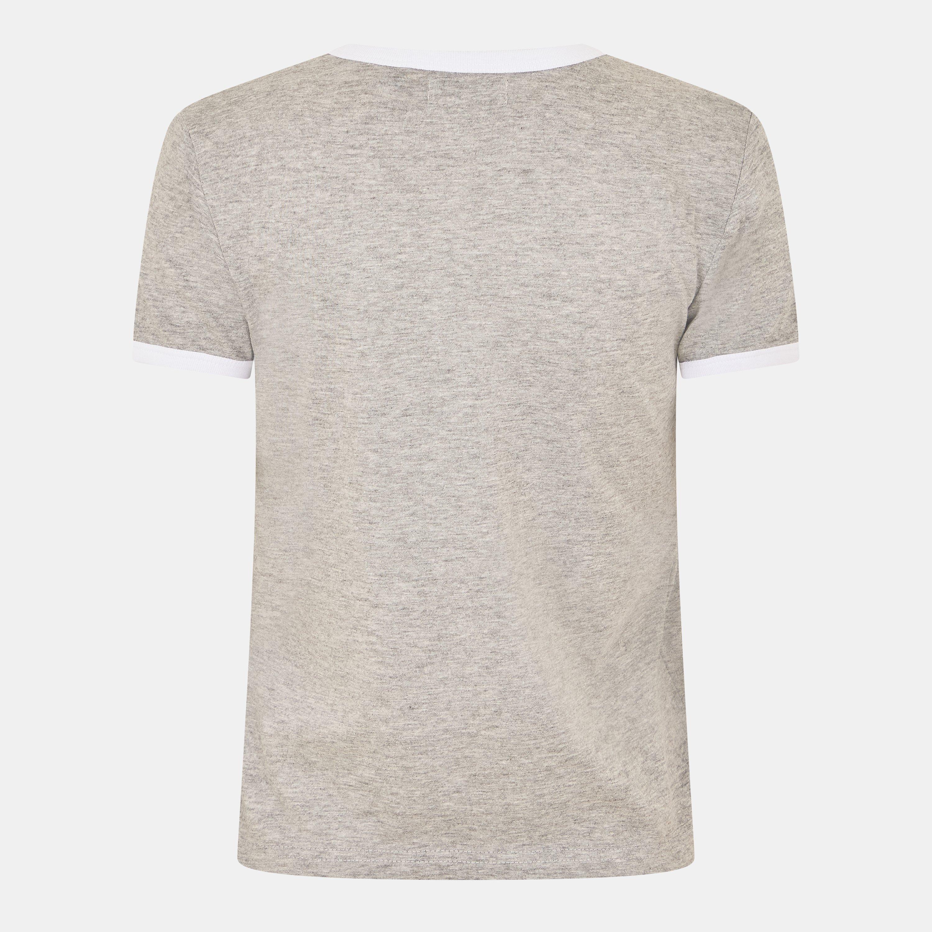 Grijs Marl/Wit - Brave Soul - Ringer T-shirt - 2