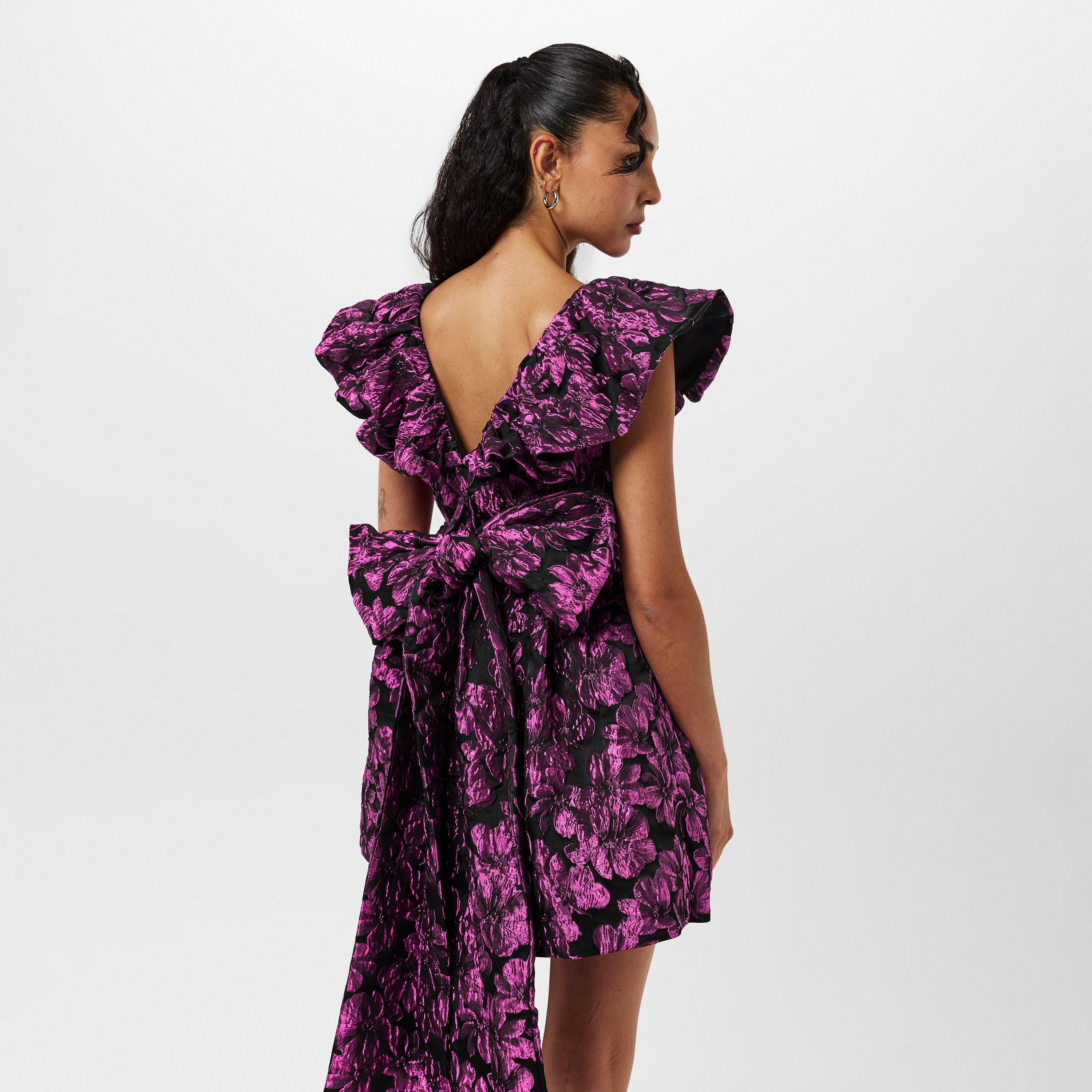 Purple - AmyLynn - Ruffle Mini Dress - 4