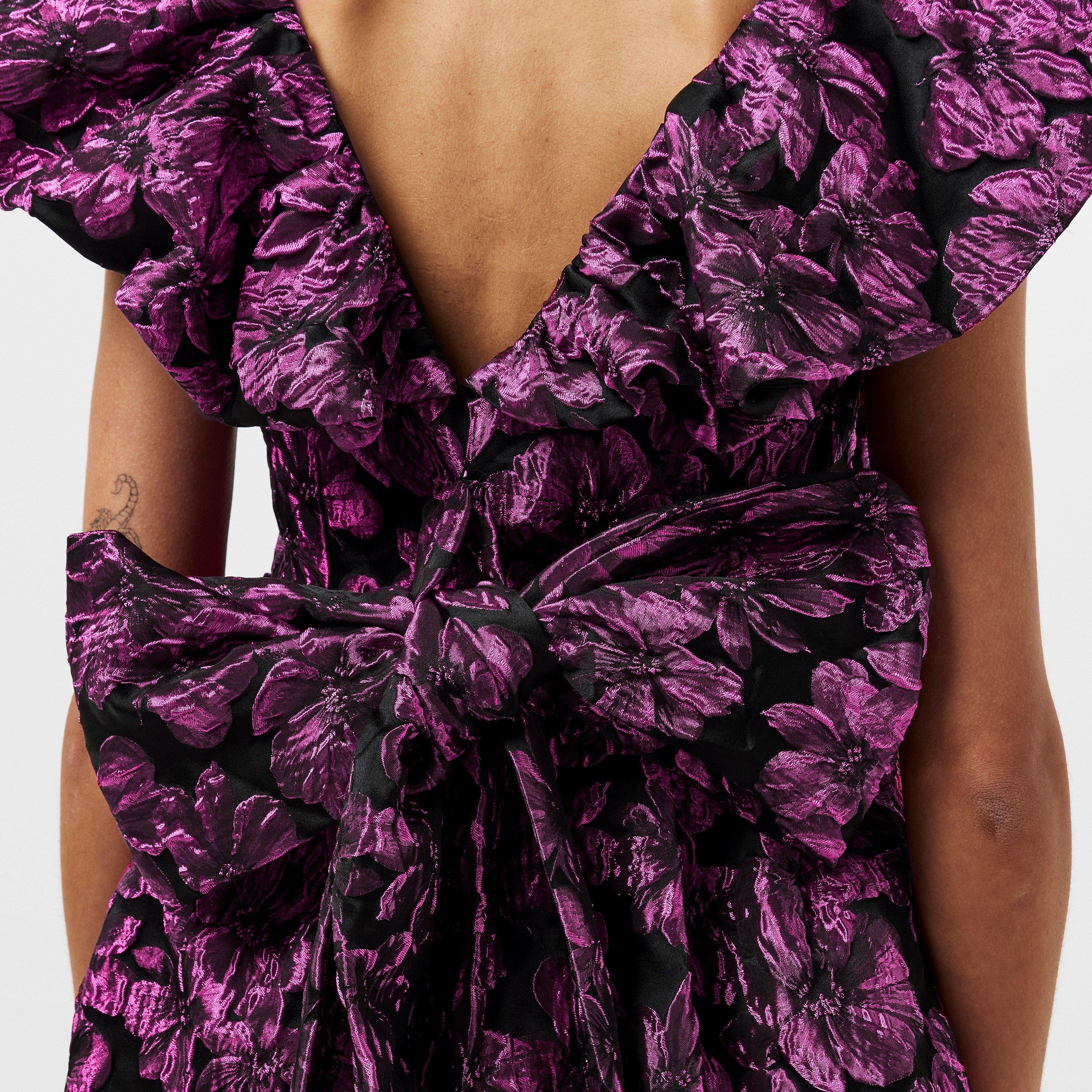 Purple - AmyLynn - Ruffle Mini Dress - 5