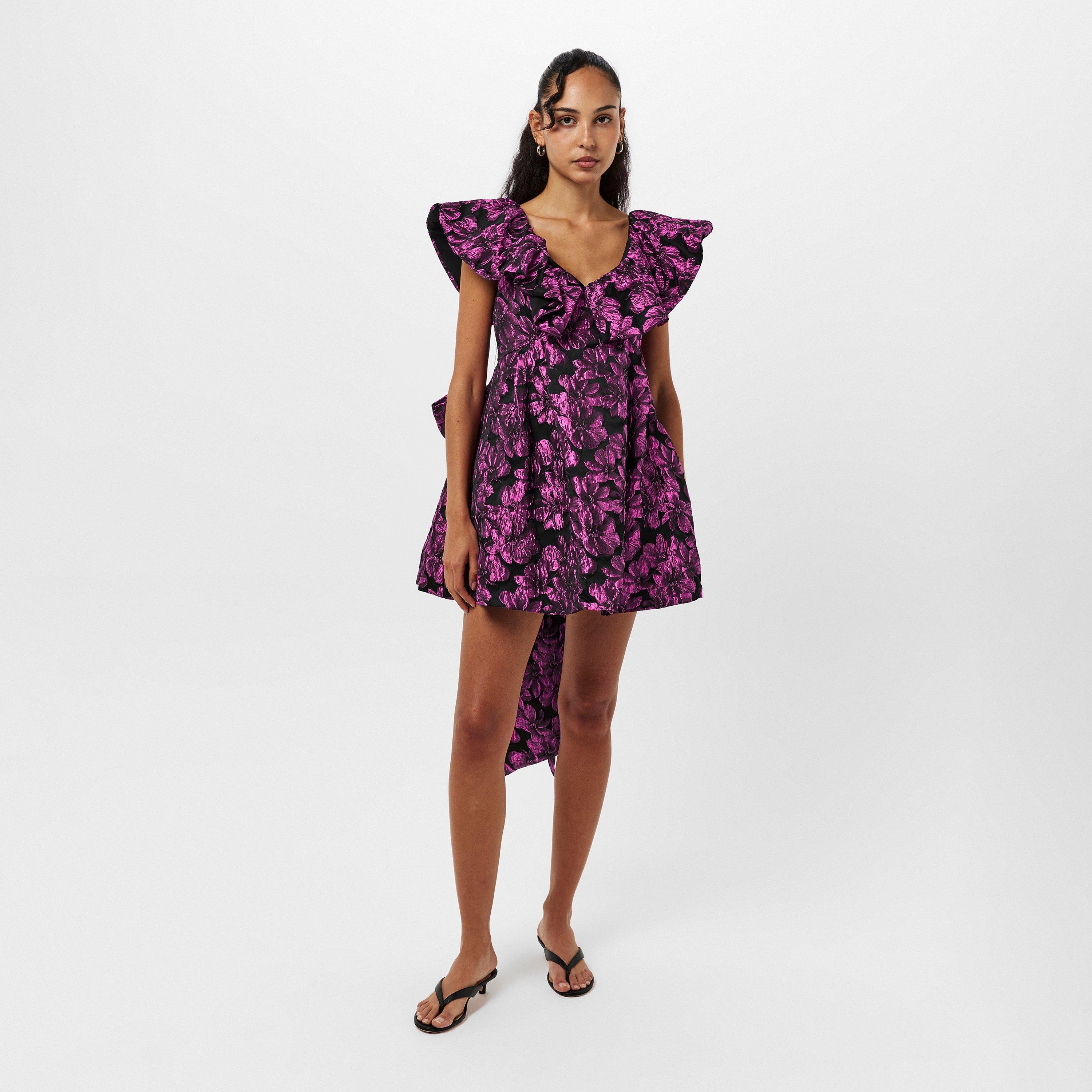 Purple - AmyLynn - Ruffle Mini Dress - 6