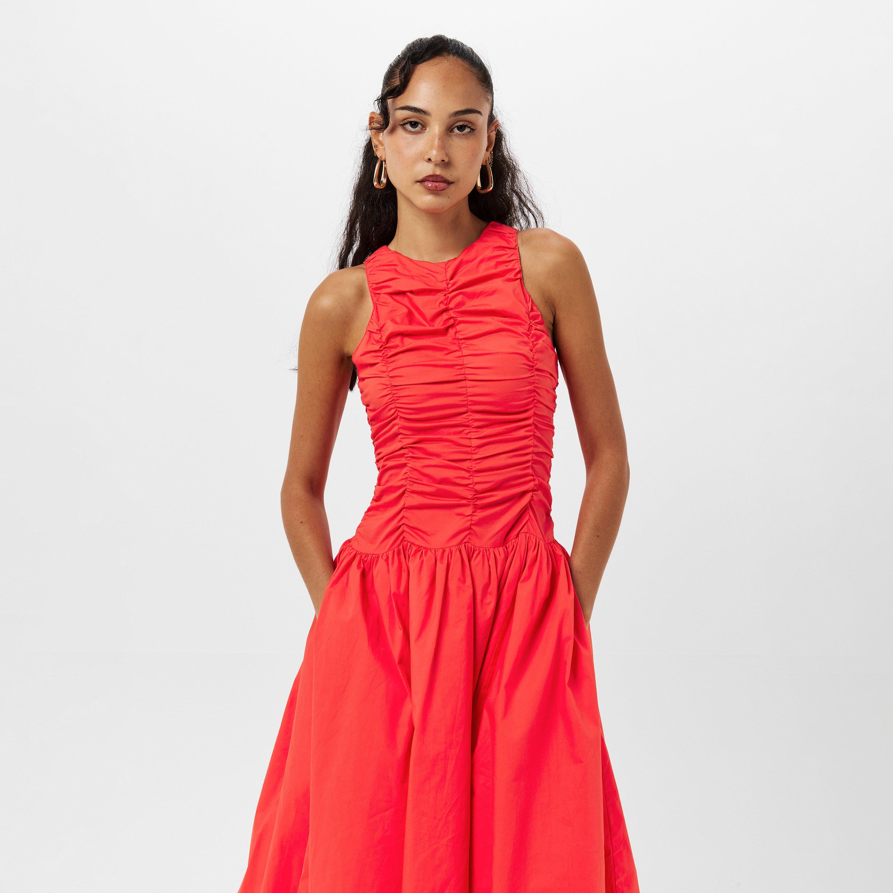Orange - AmyLynn - Ruched Maxi Dress - 3