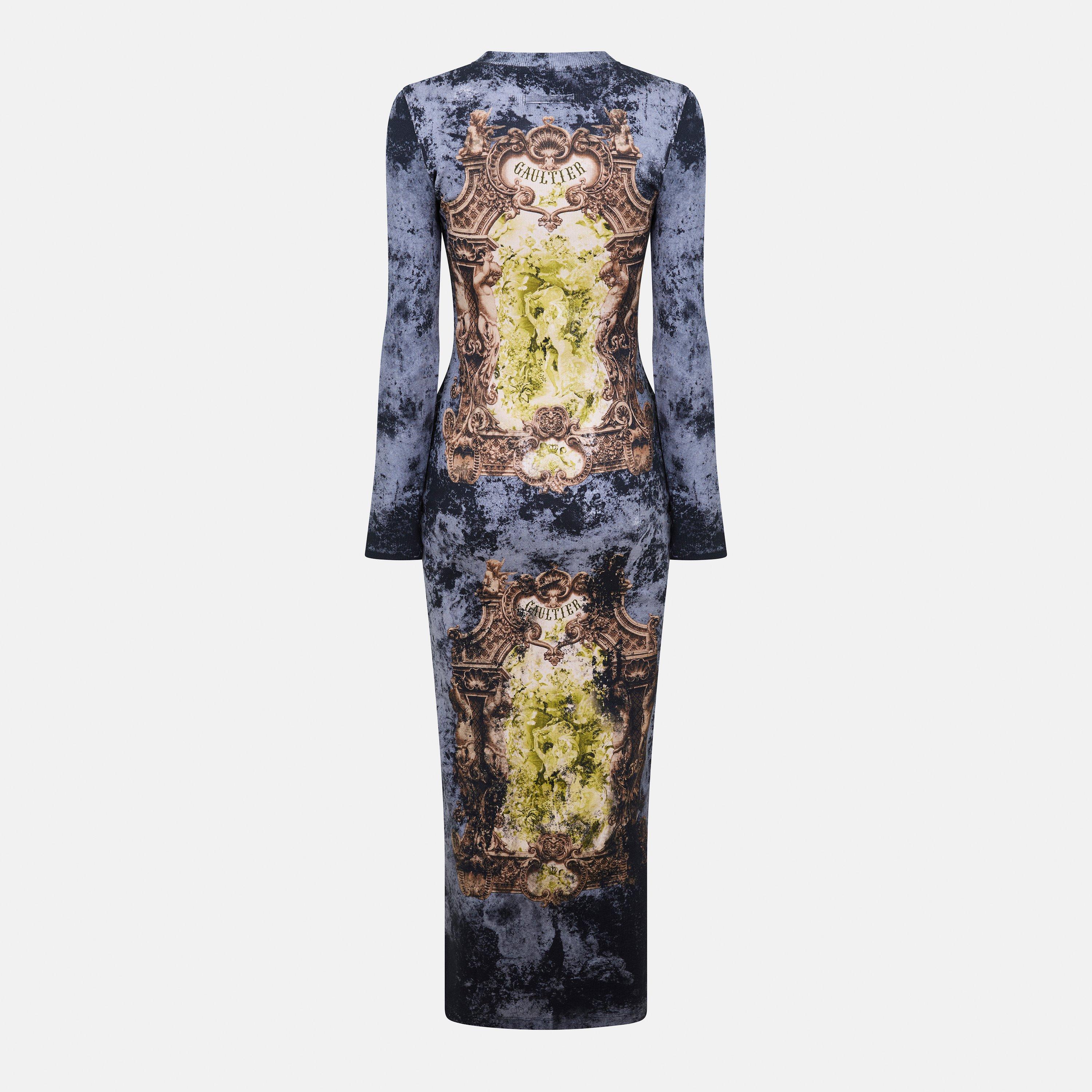 Blk/Blue/Grn - Jean Paul Gaultier - Women's Maxi Dress - 2