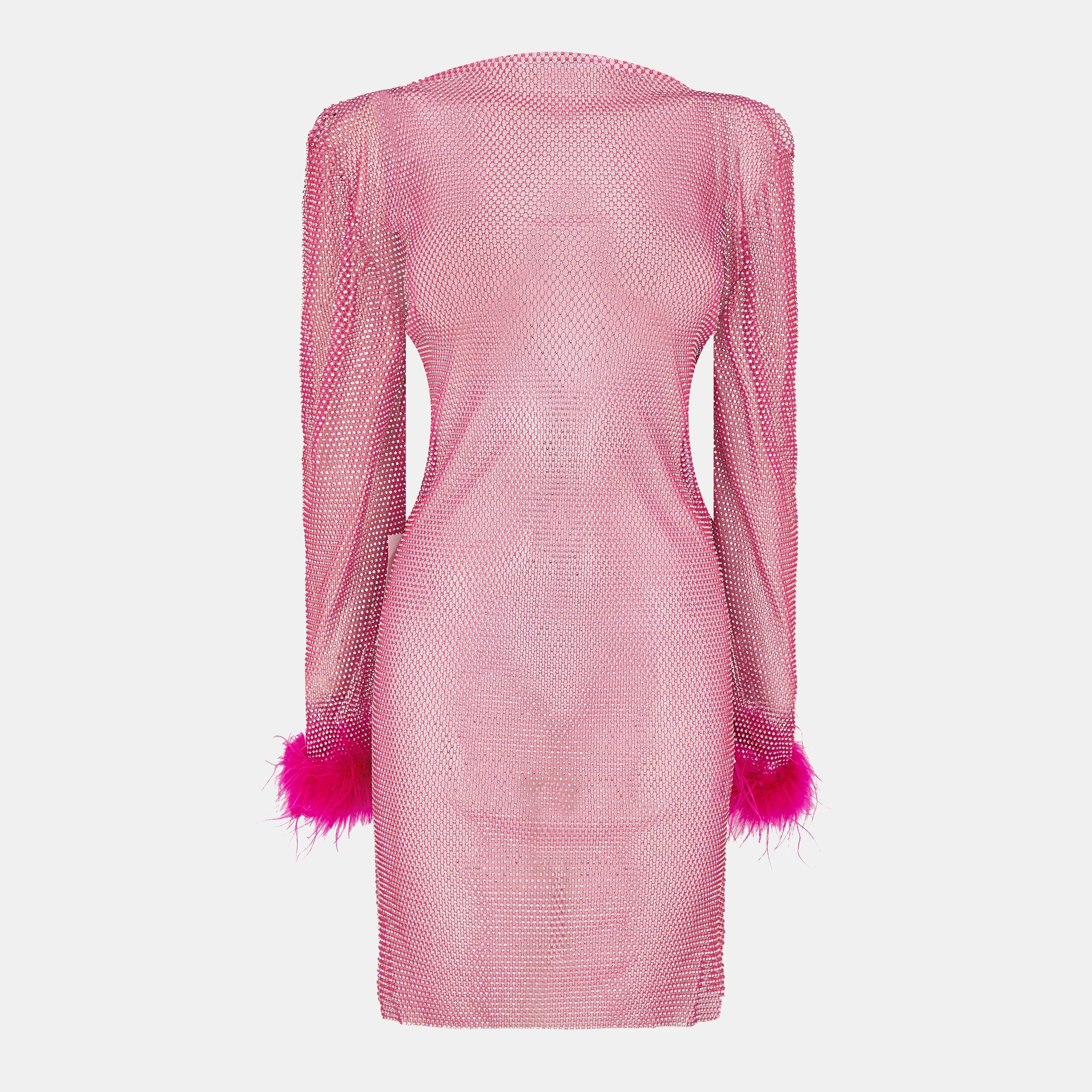 AmyLynn Chan Net Mini Dress