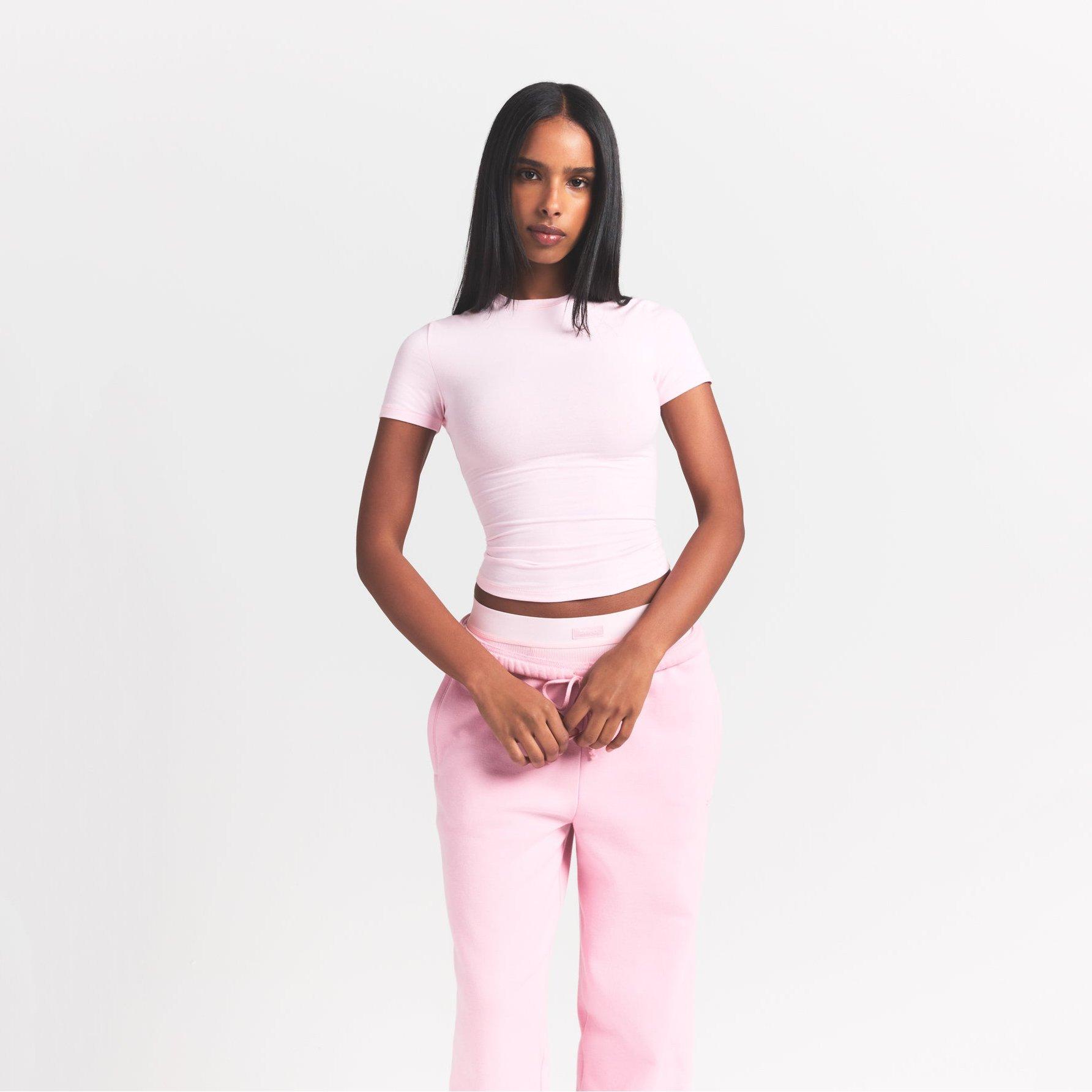 CHERRY BLOSSOM - SKIMS - Womens Cotton Rib T-Shirt - 2