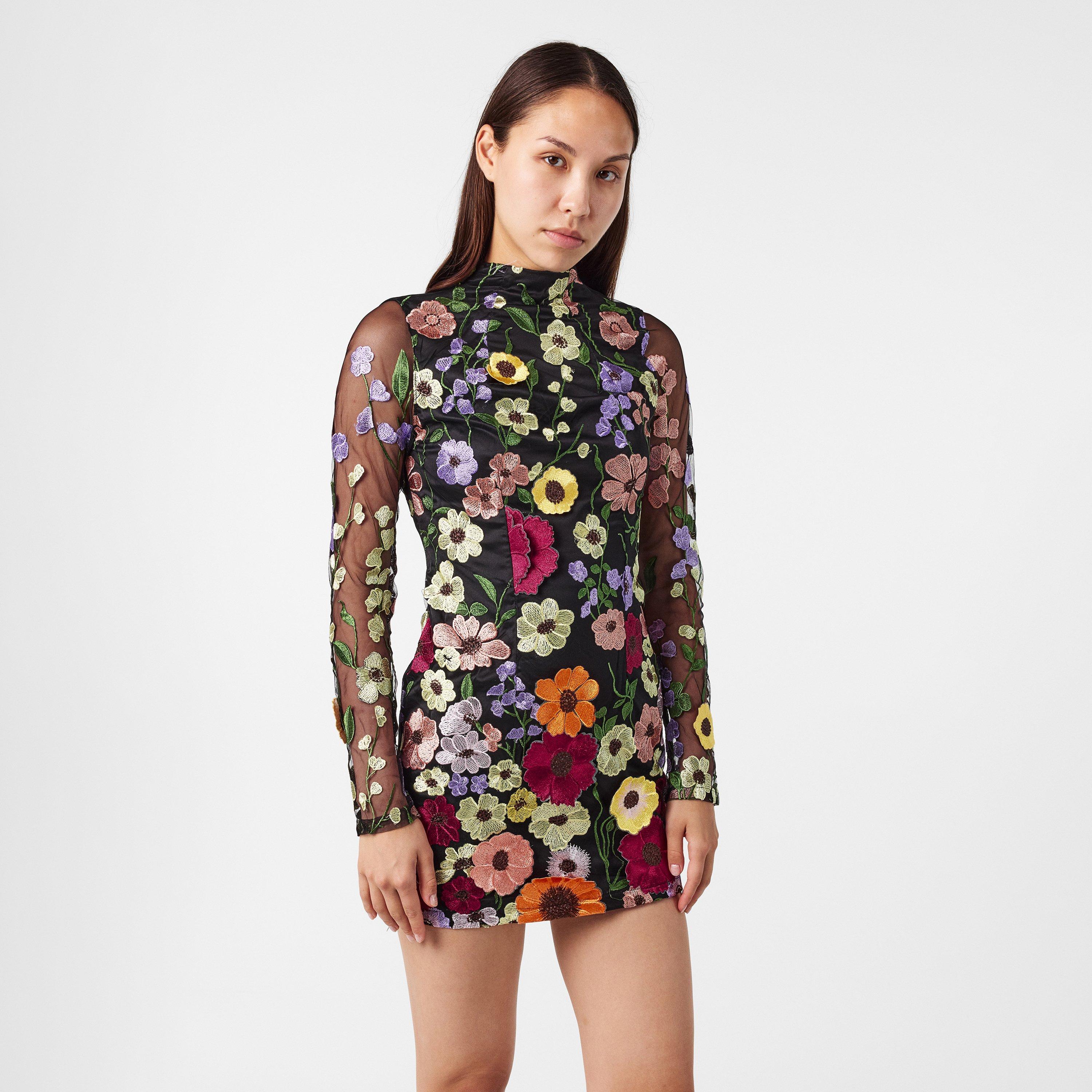 Multi - AmyLynn - Floral Mini Dress - 3