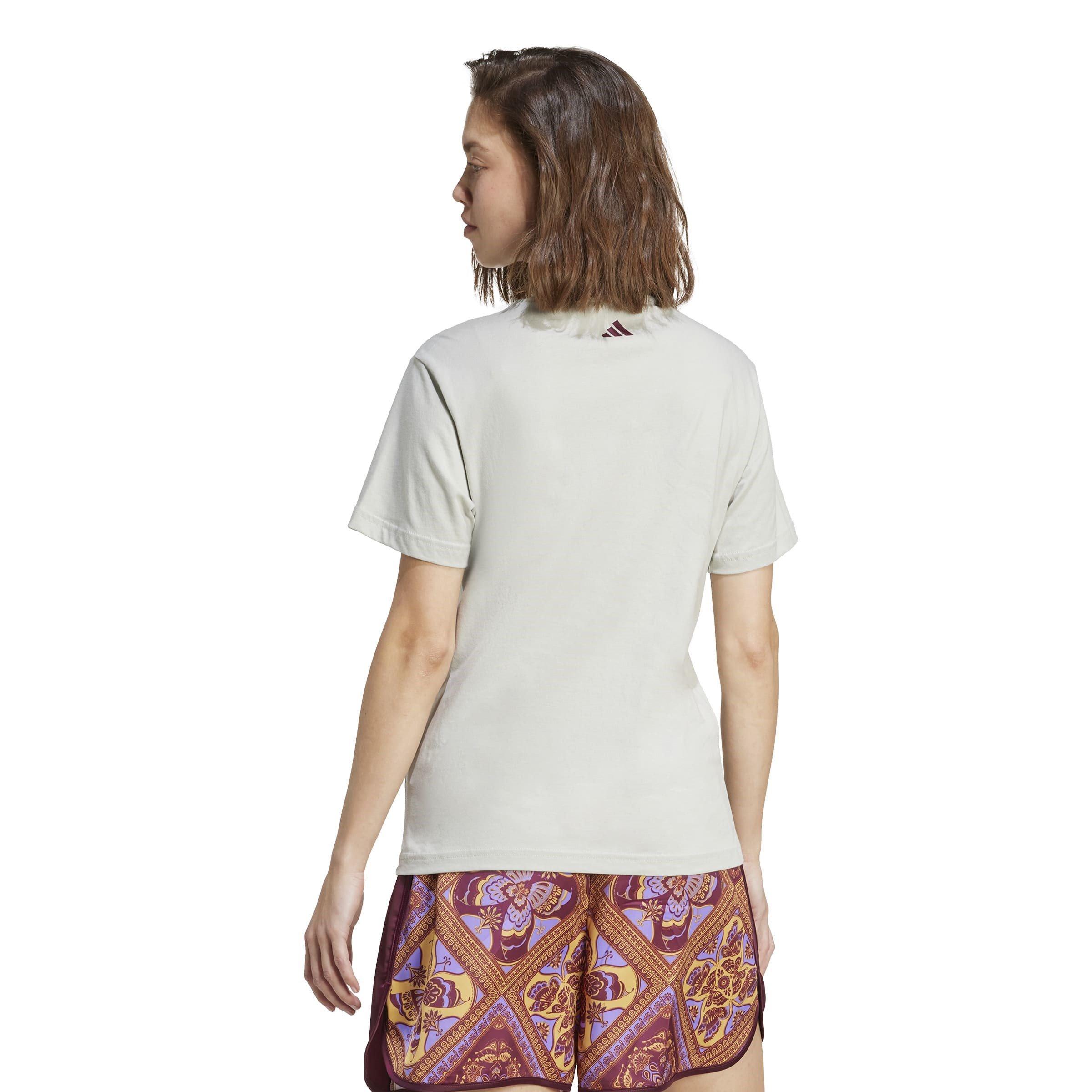 Ash Silver - adidas - adidas X Farm Graphic Womens Tee - 3
