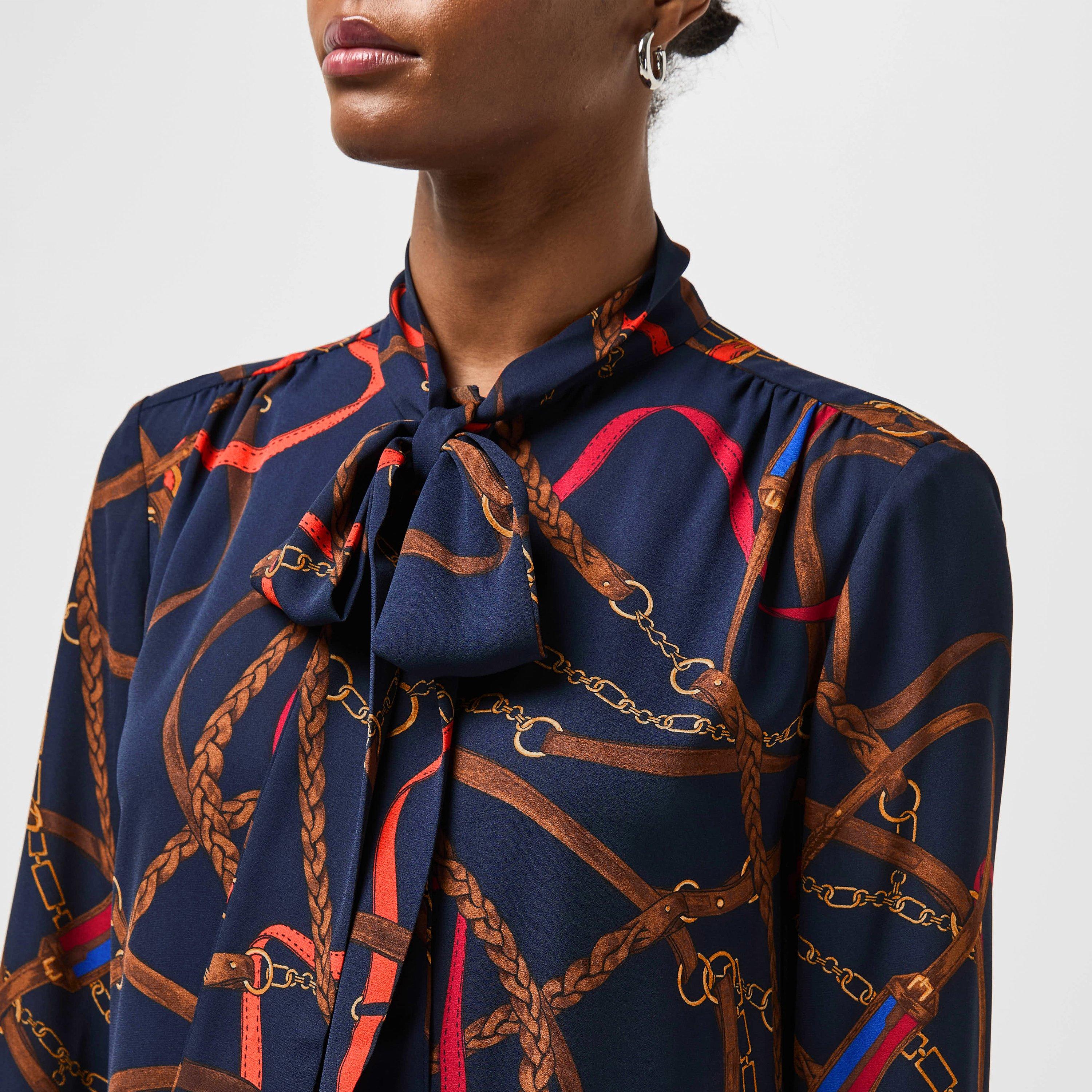 Navy Multi - Lauren by Ralph Lauren - LRL Cadulah Drs Ld05 - 5