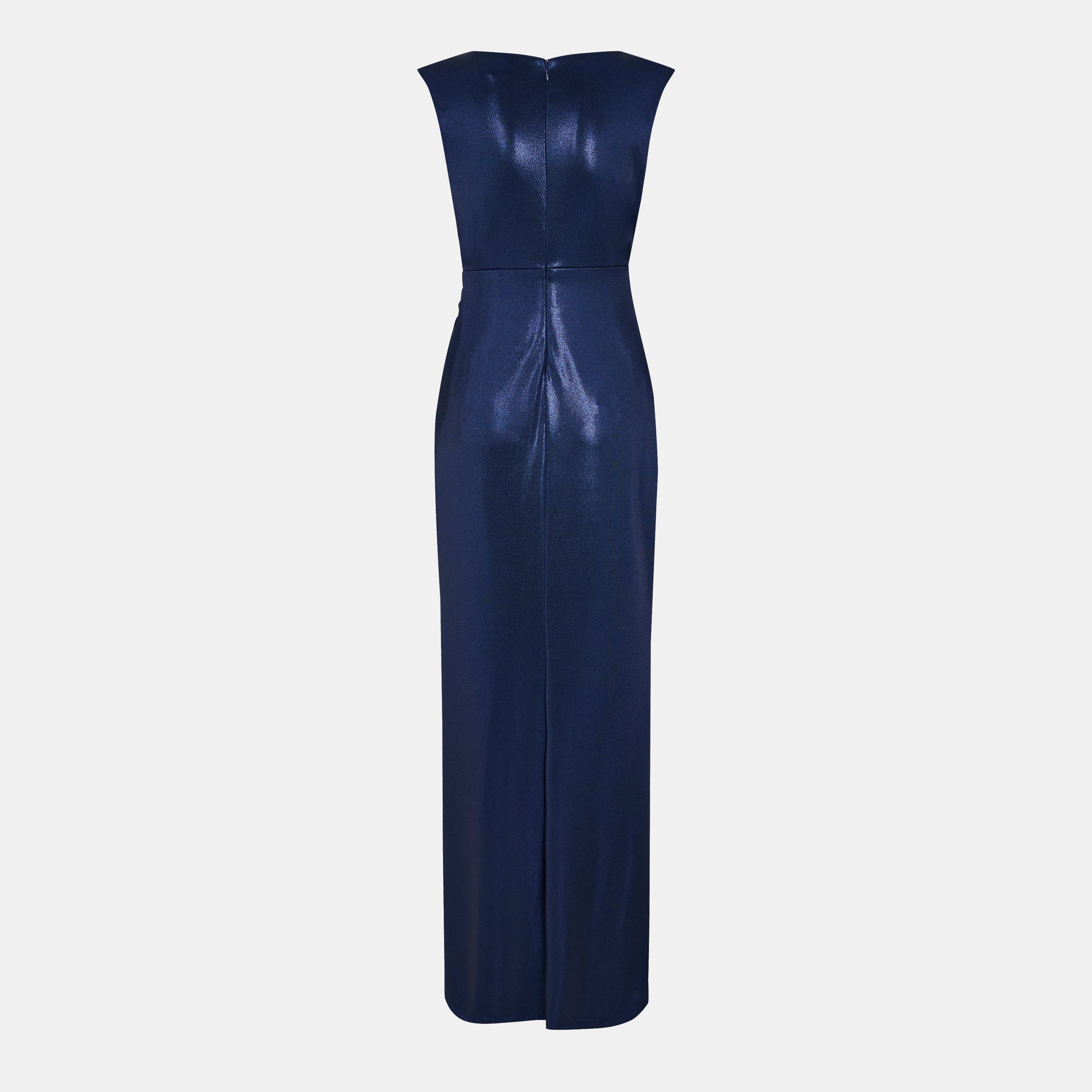 Navy/Foil - Lauren by Ralph Lauren - LRL Ilianne Gown Ld61 - 2