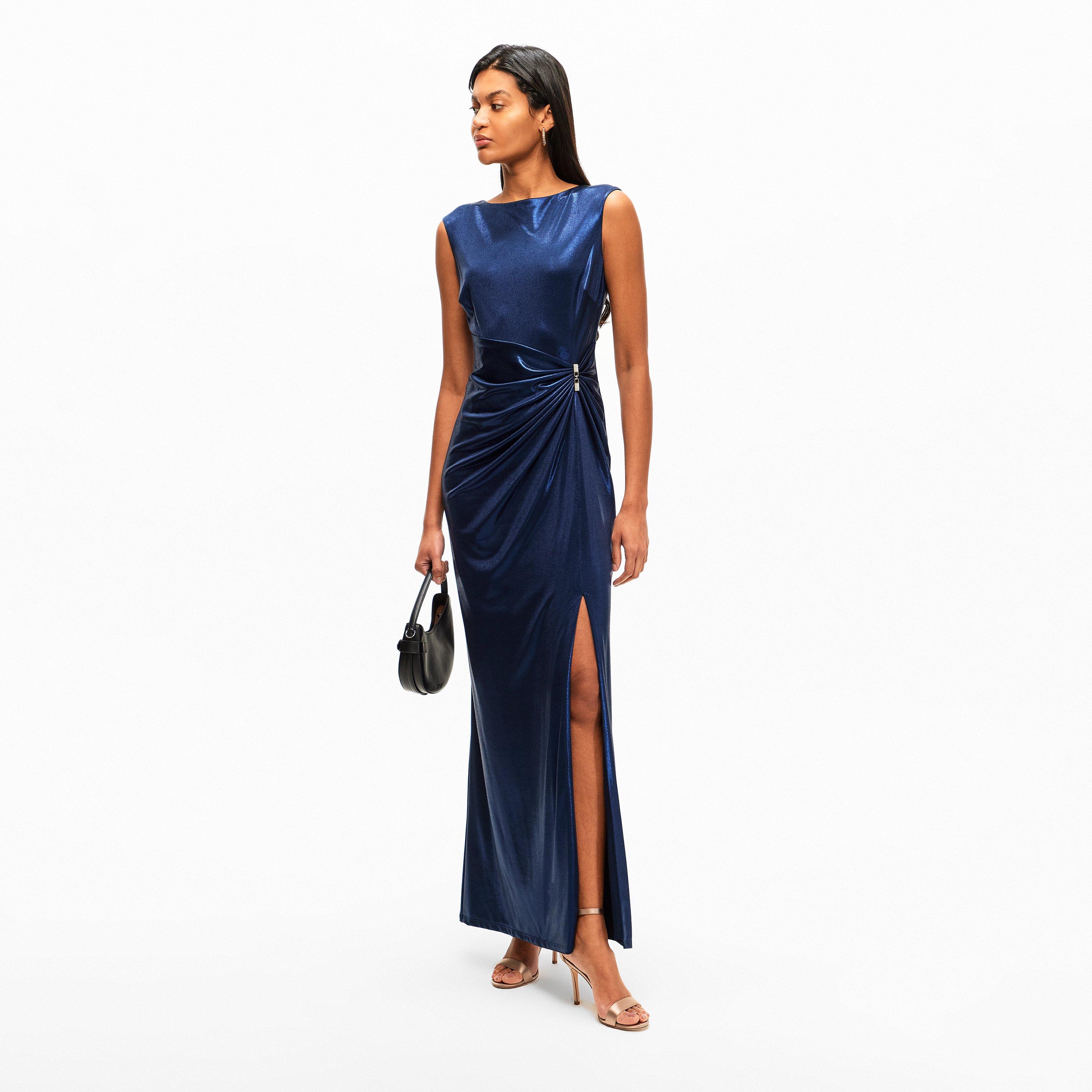 Navy/Foil - Lauren by Ralph Lauren - LRL Ilianne Gown Ld61 - 5