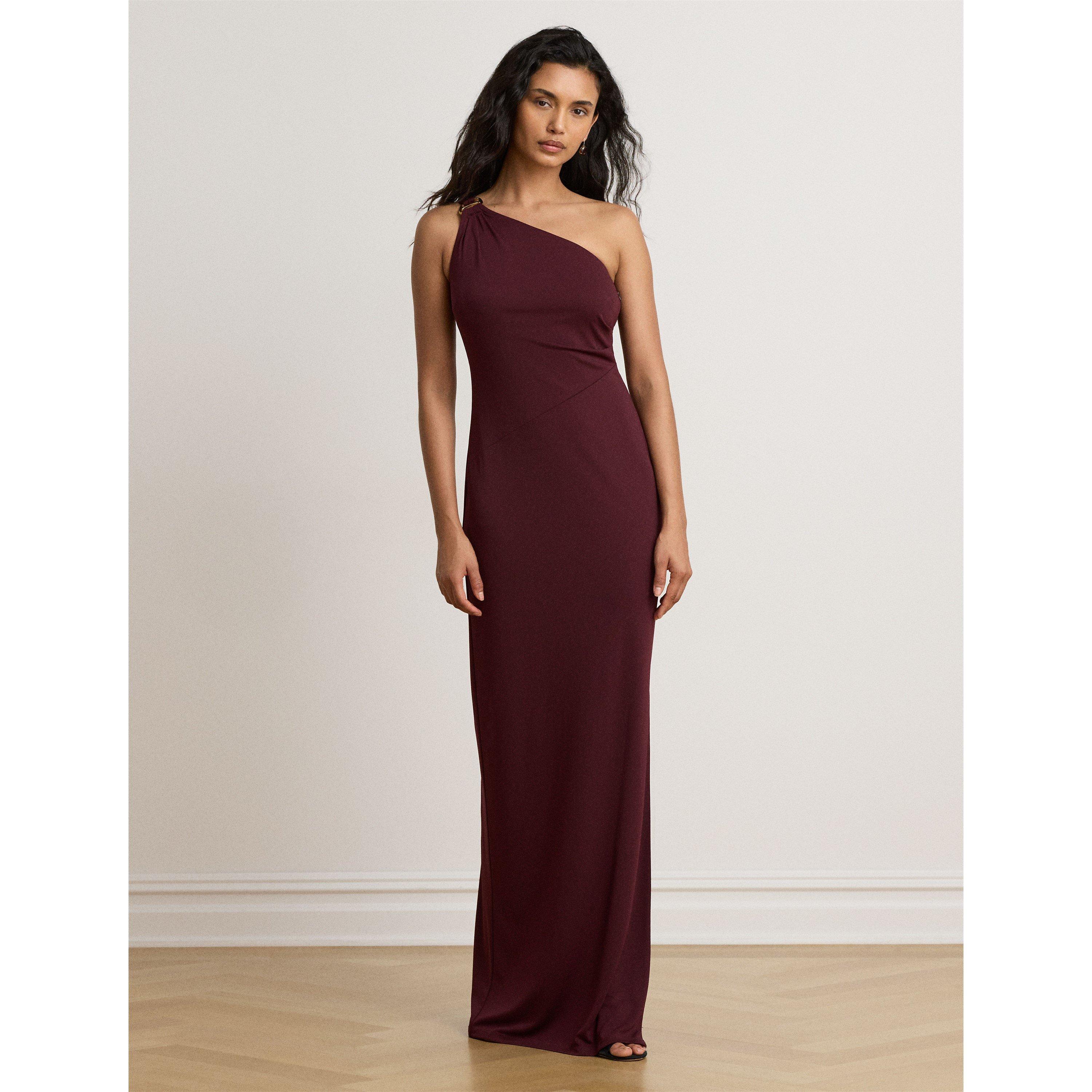 DARK GARNET - Lauren by Ralph Lauren - Women's Belina Ball Gown - 5
