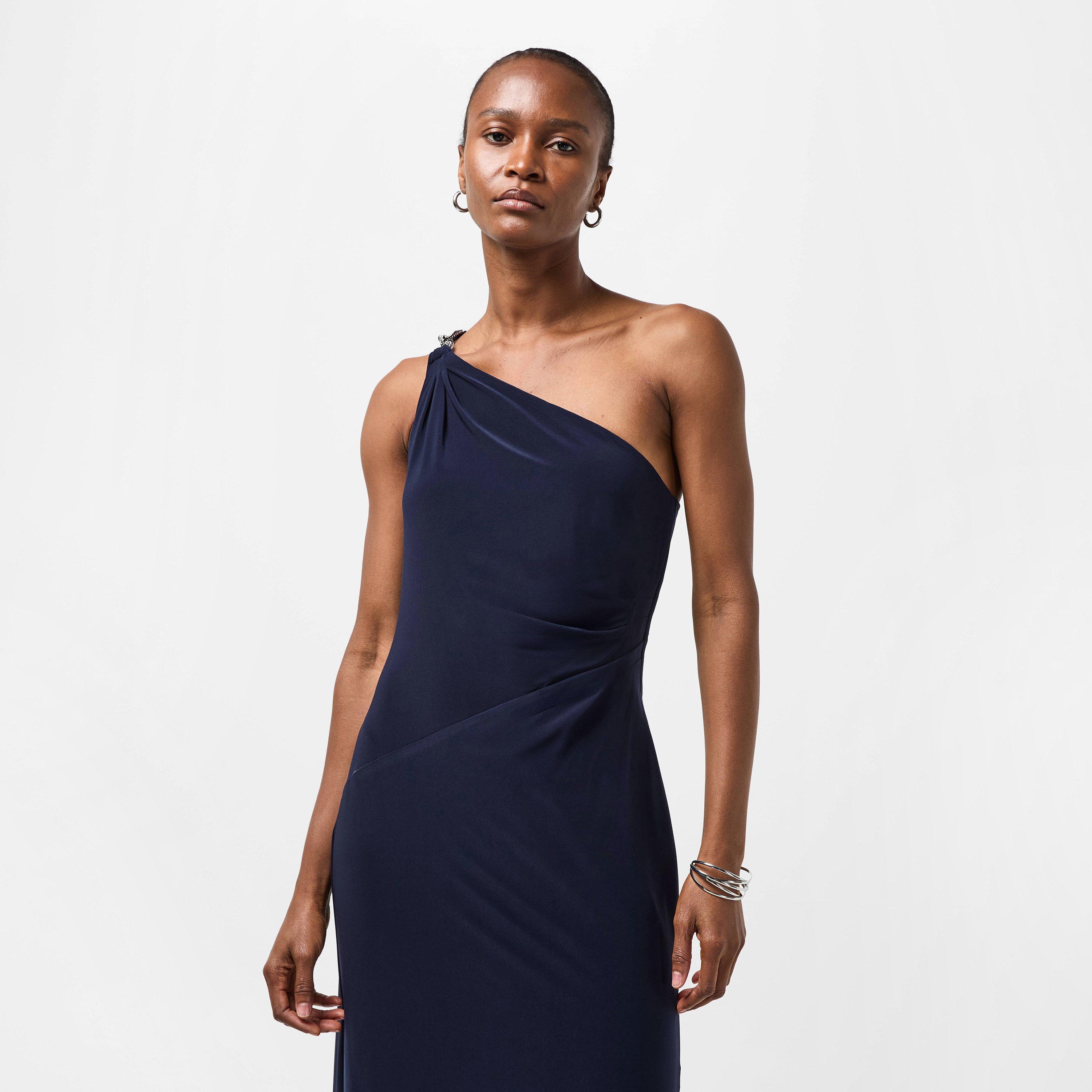 Lighthouse Navy - Lauren by Ralph Lauren - Women's Belina Real Leather Ball Gown - 3