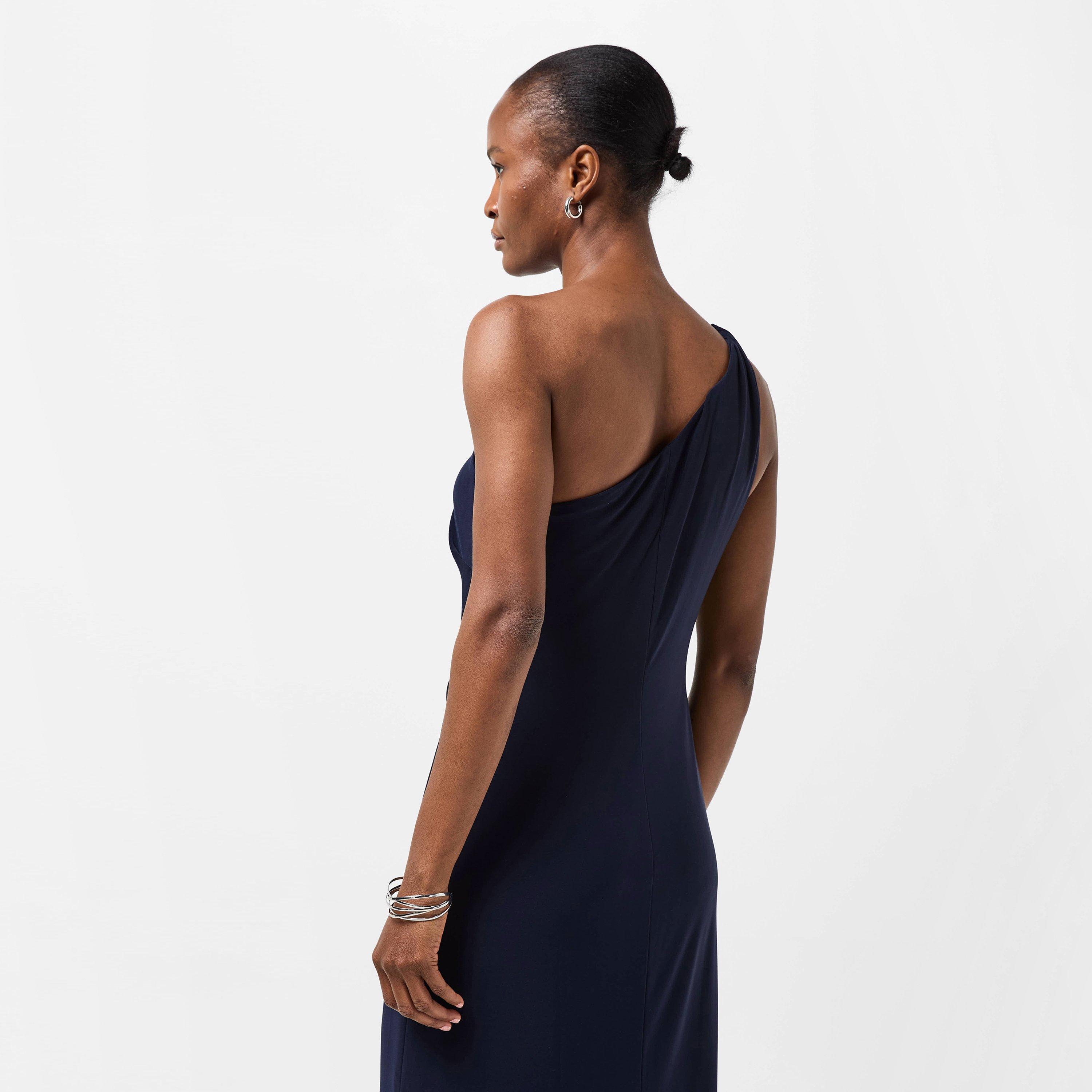 Lighthouse Navy - Lauren by Ralph Lauren - Women's Belina Real Leather Ball Gown - 4