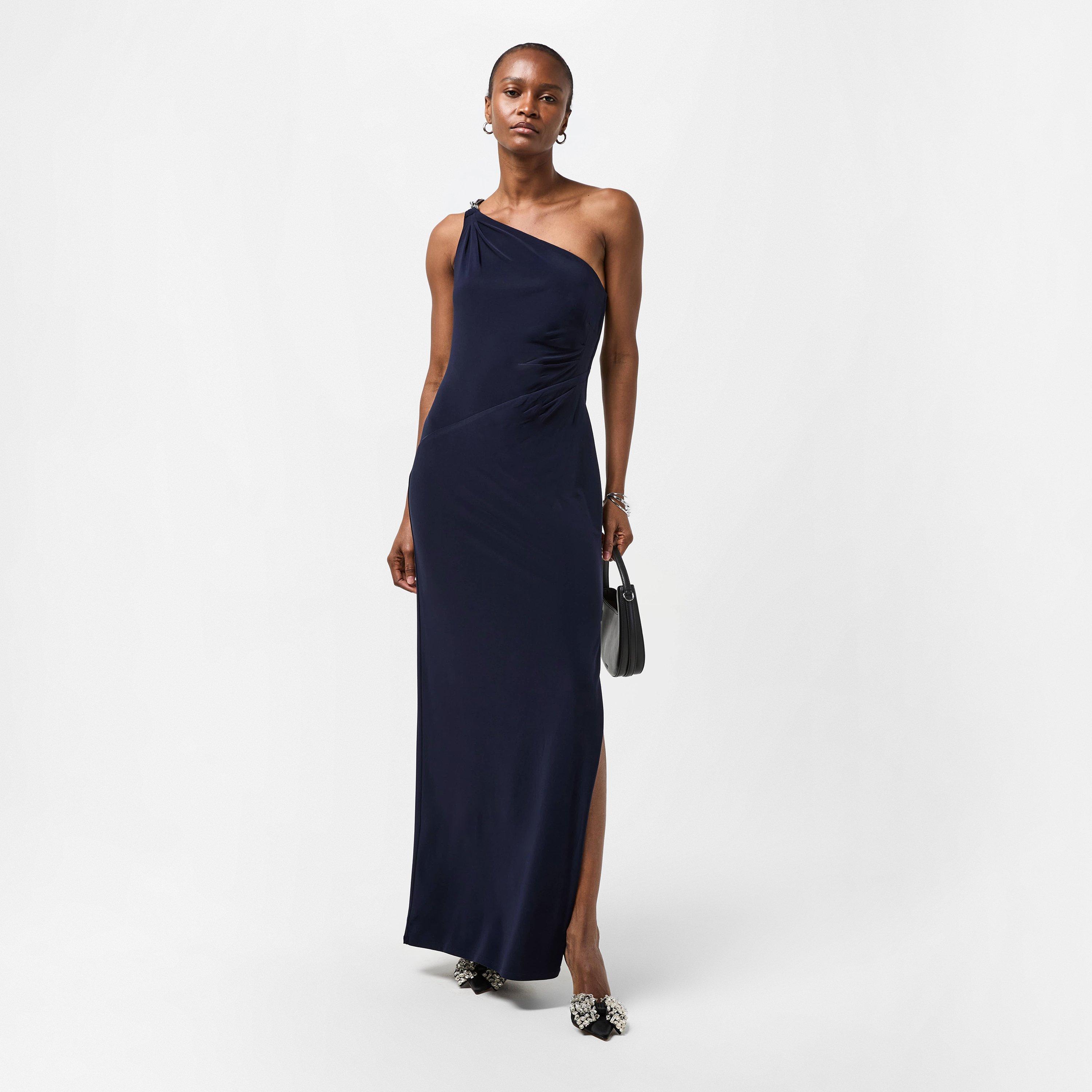 Lighthouse Navy - Lauren by Ralph Lauren - Women's Belina Real Leather Ball Gown - 6