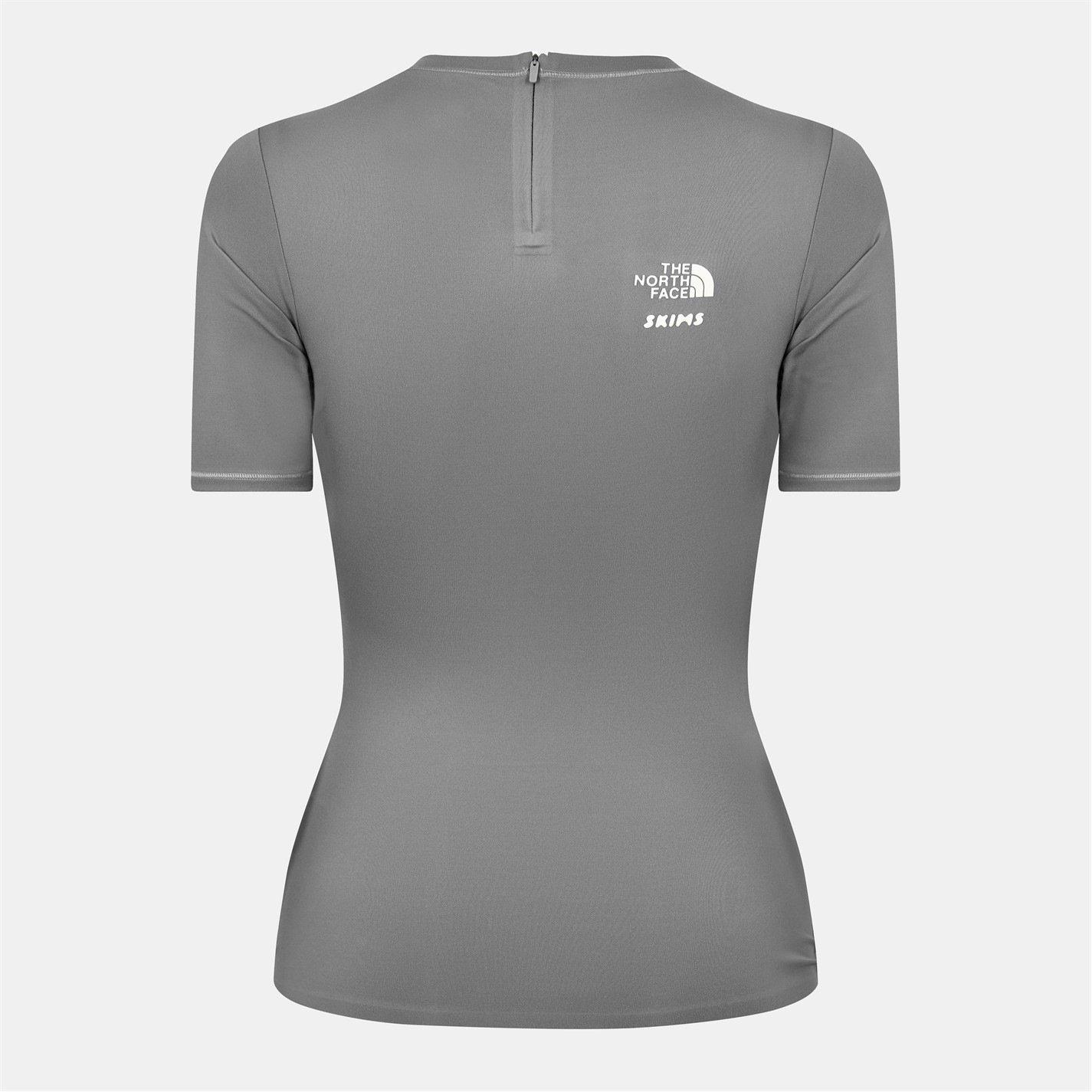 SK Gunmetal - TNF x Skims - Womens Refina Short Sleeve Top - 2