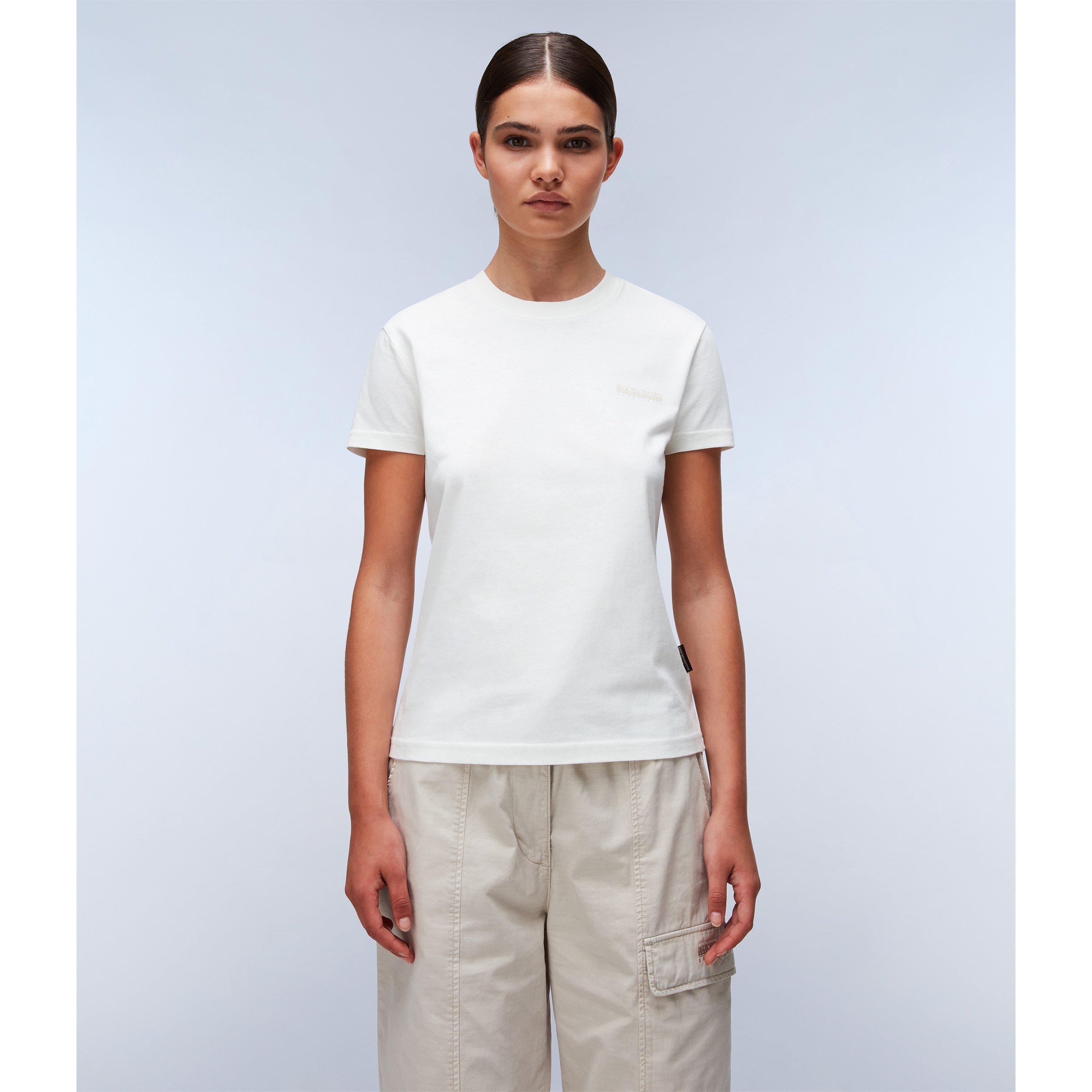 White Heron - Napapijri - Women's Blanche Short-Sleeve Regular Fit T-Shirt - 3