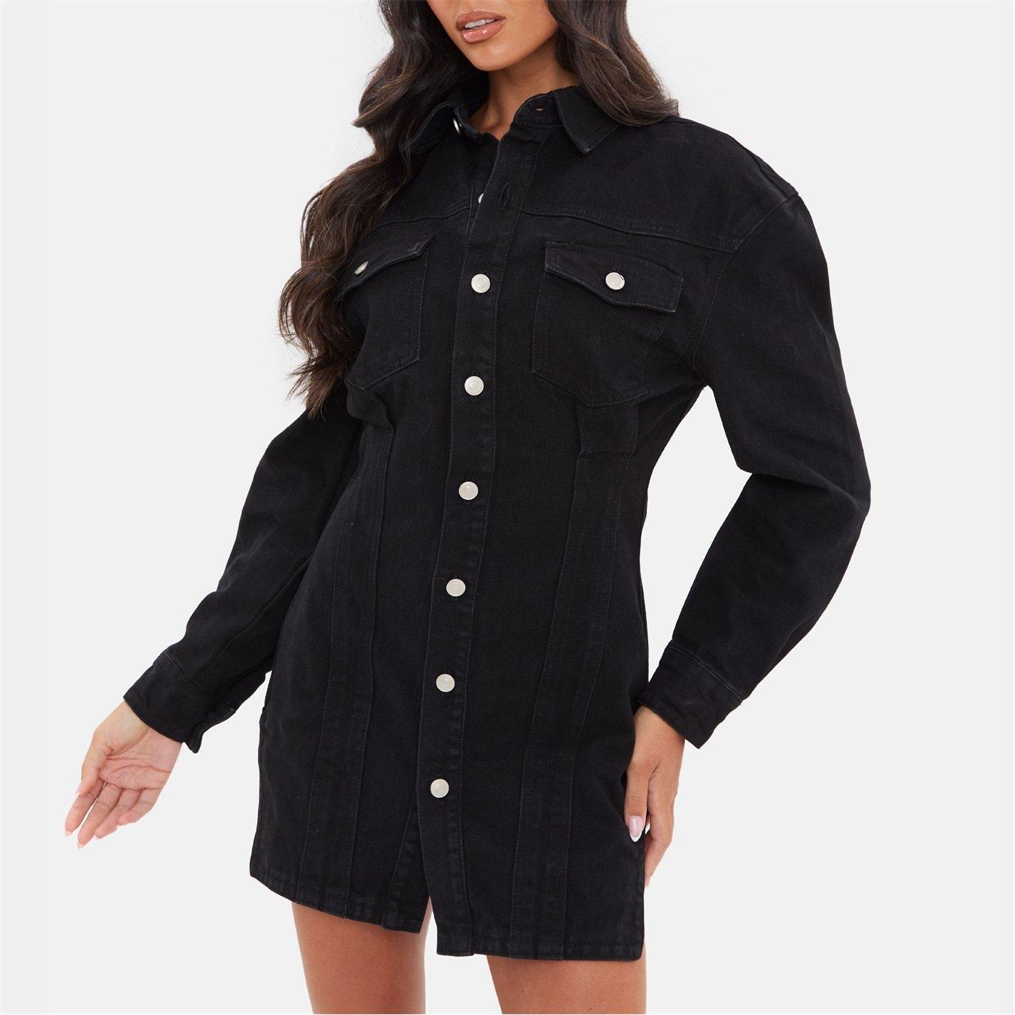 Black - I Saw It First - Denim Mini Dress - 2