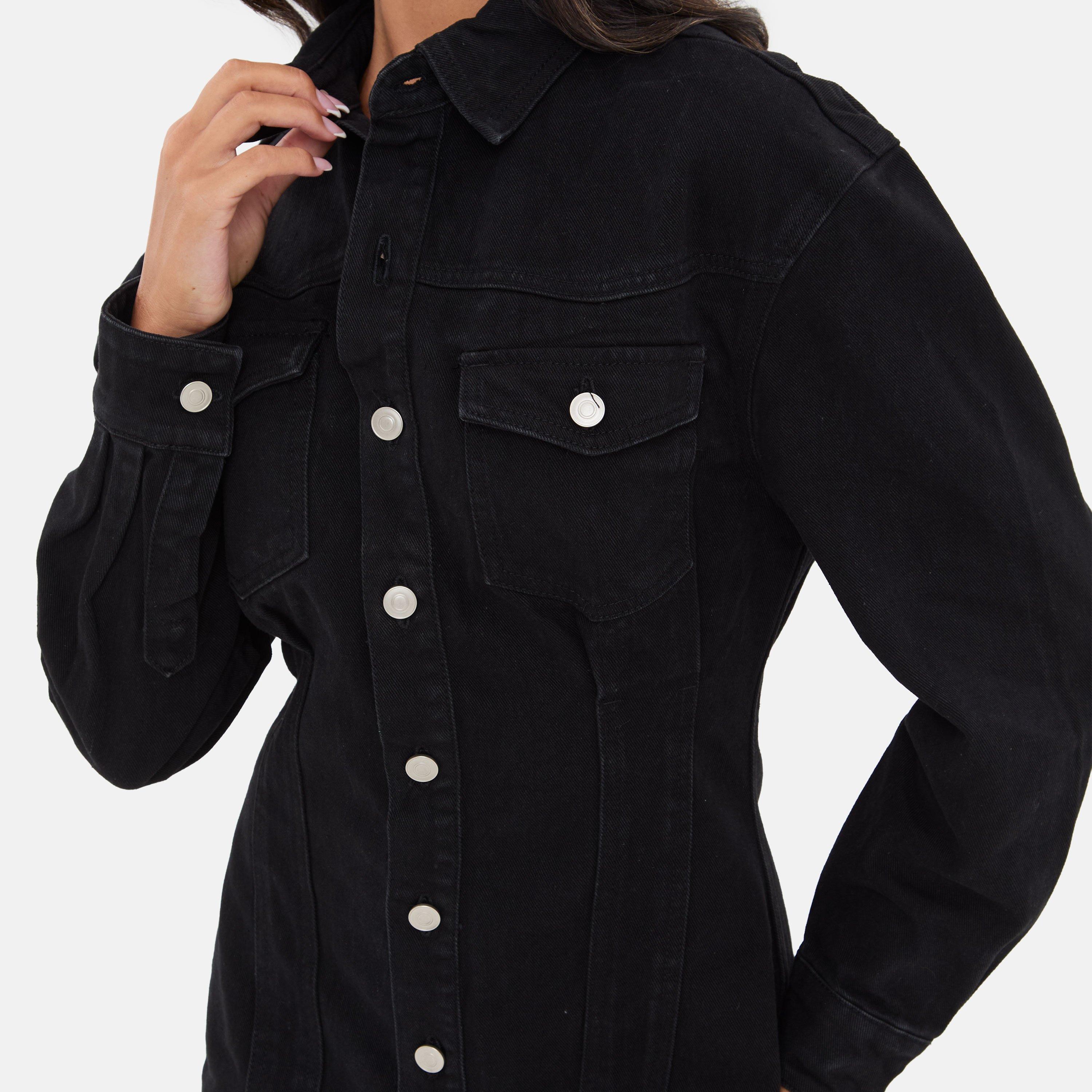 Black - I Saw It First - Denim Mini Dress - 4