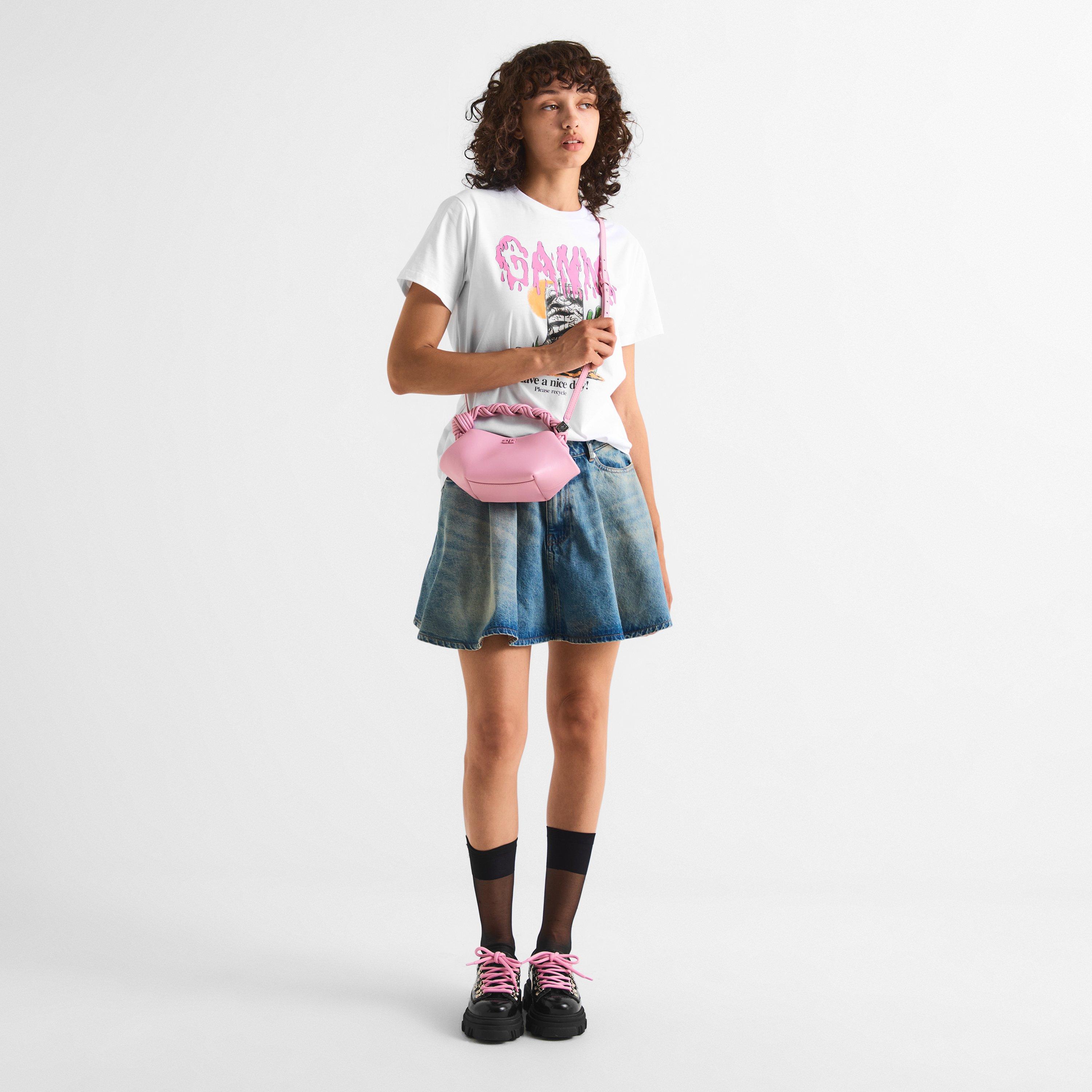 Bright White - Ganni - Women's Zebra Boot T-Shirt - 6