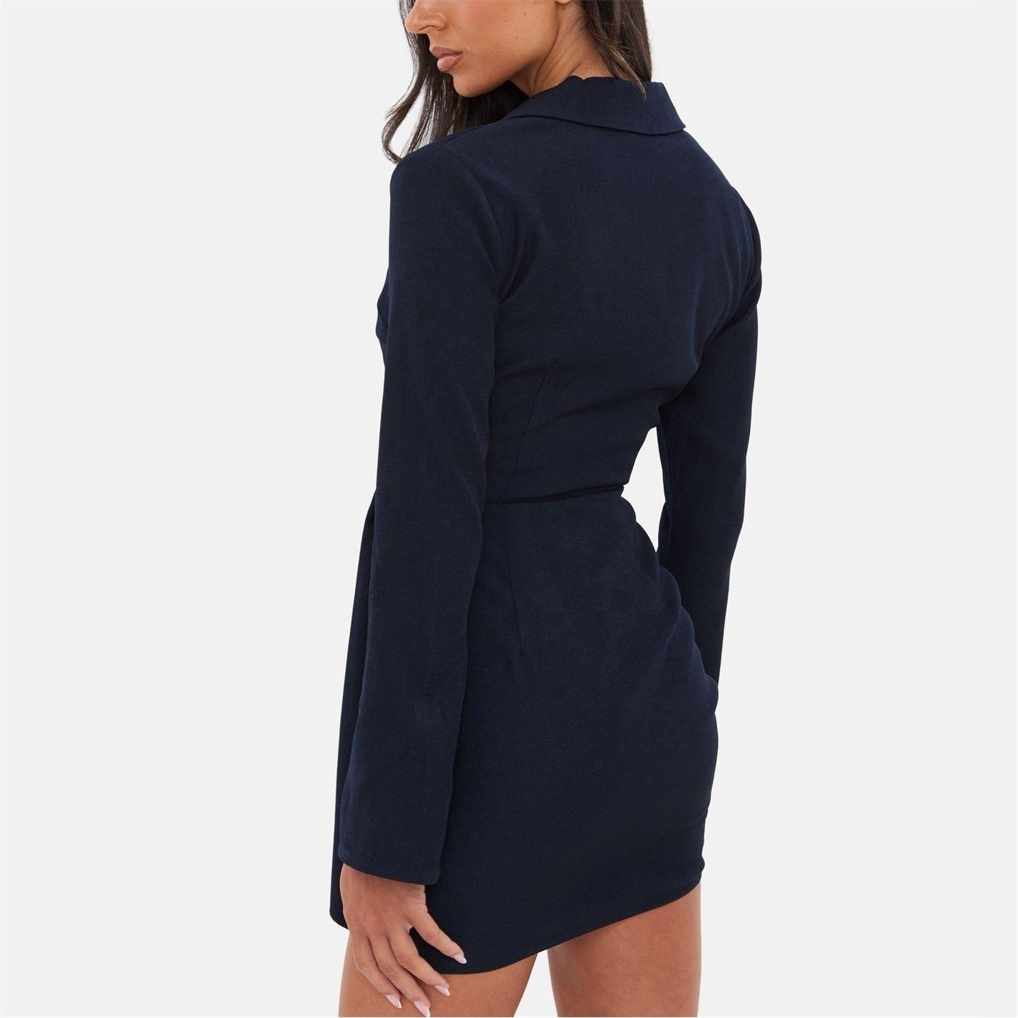 Navy - I Saw It First - Navy Blazer Dress - 5