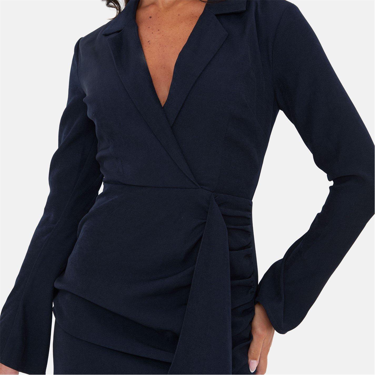Navy - I Saw It First - Navy Blazer Dress - 6