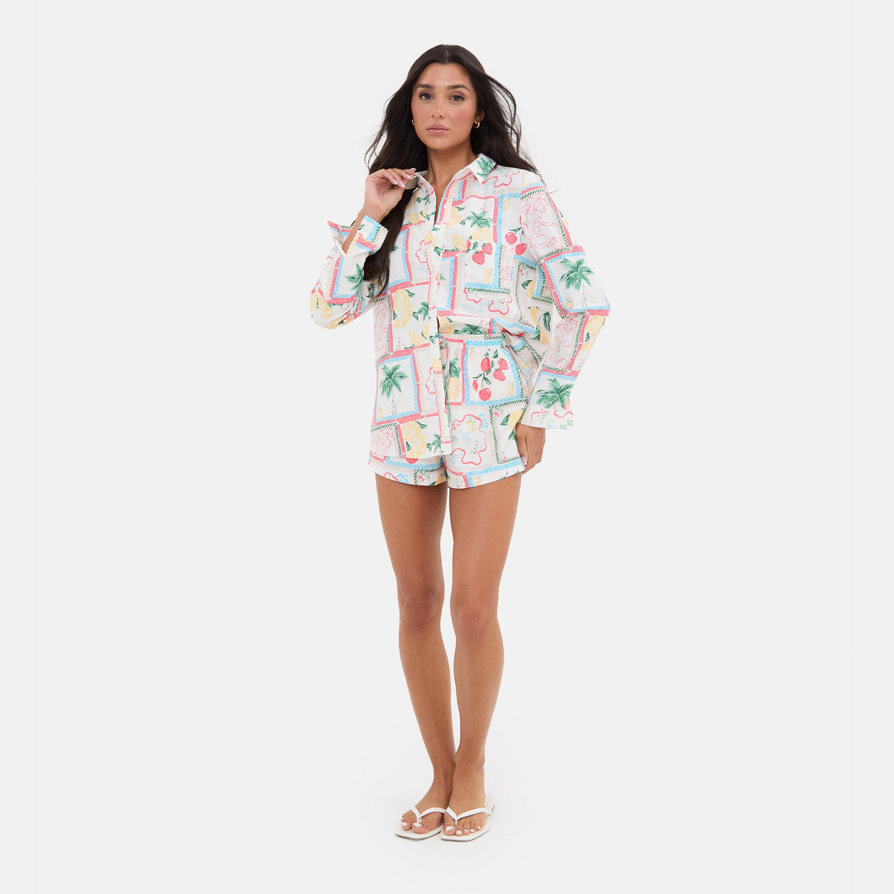 Crema - I Saw It First - Printed Crepe Long Sleeve Shirt - 4