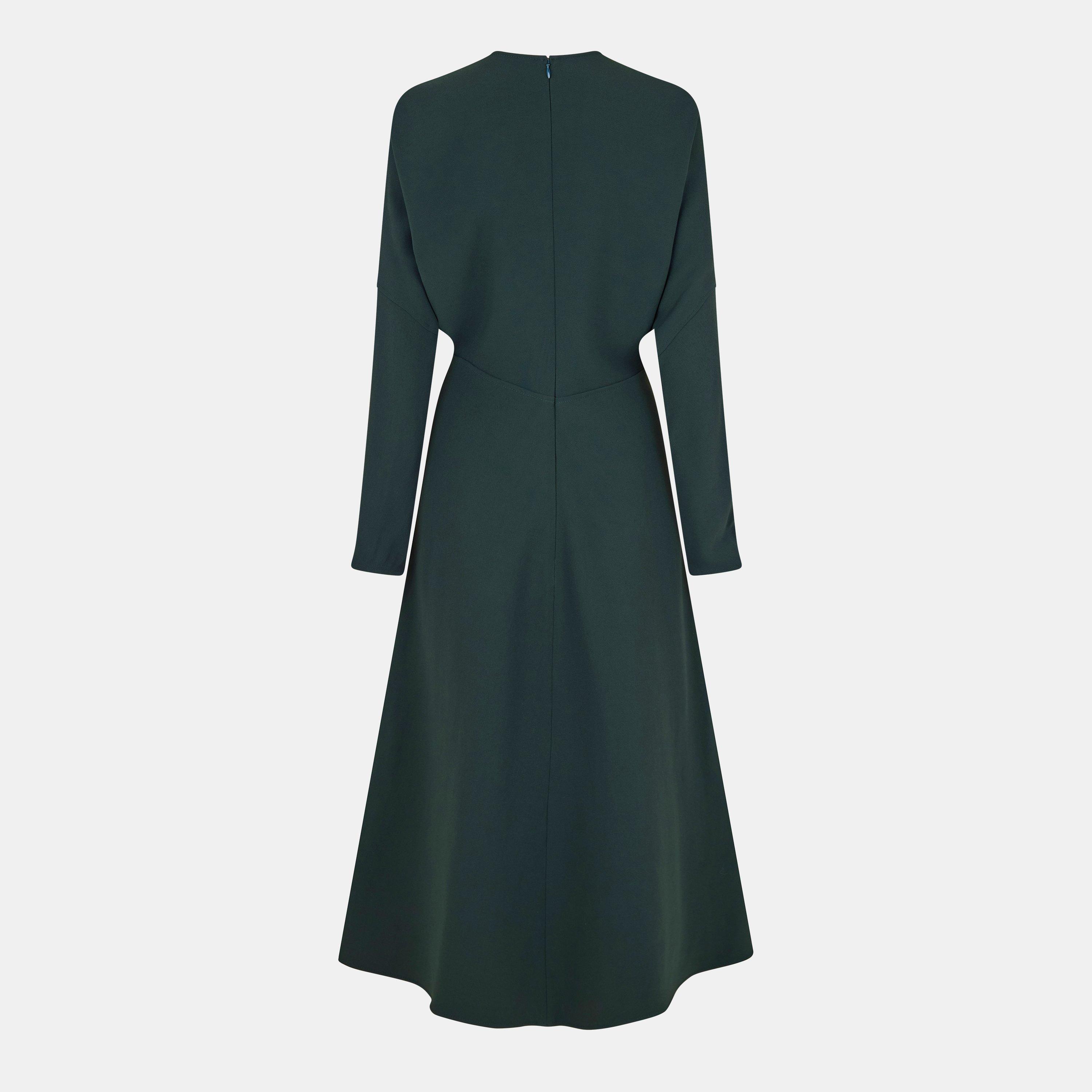 Dark Pine - Victoria Beckham - Women's A Line Dress - 2