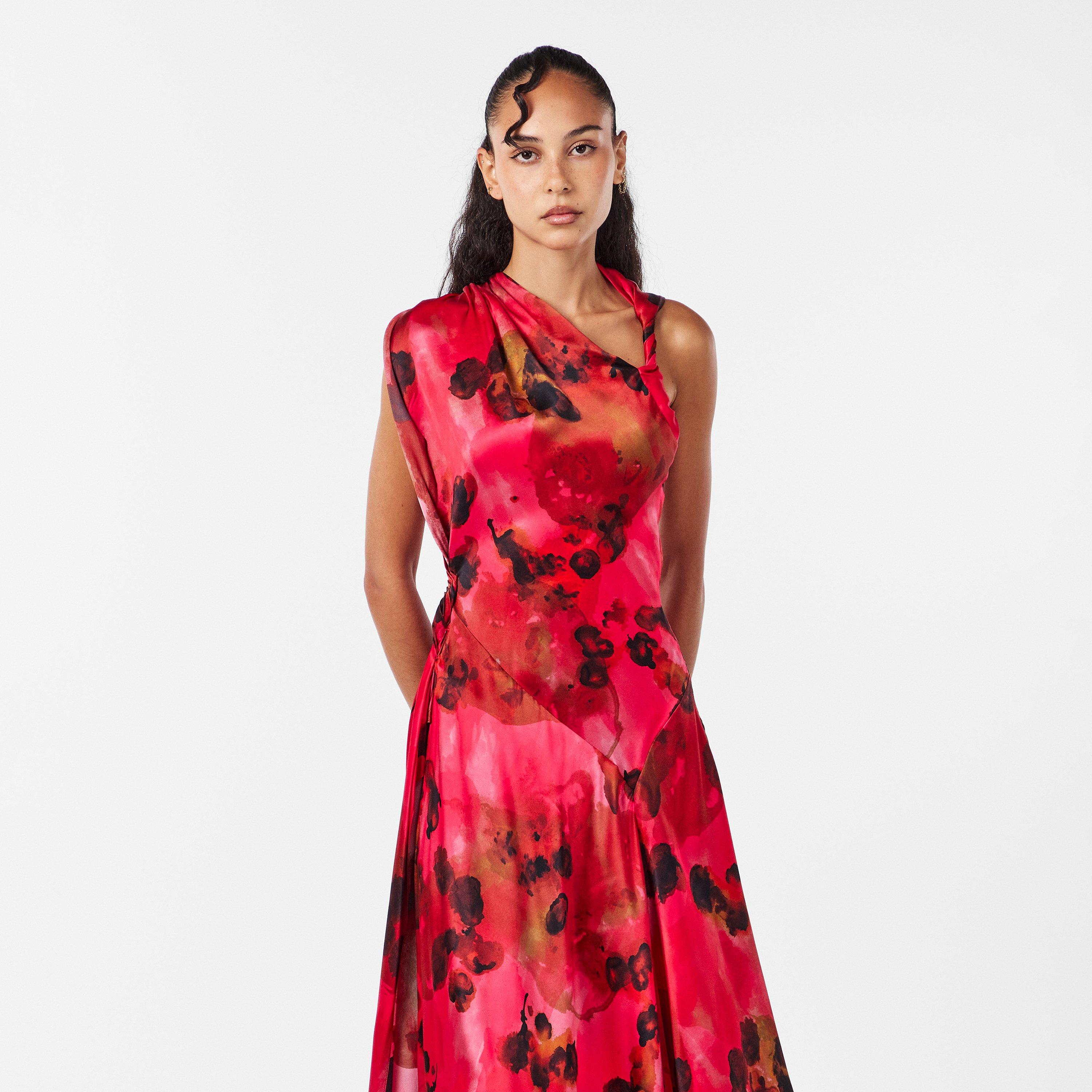 Raspberry - Victoria Beckham - Women's A Line Dress - 3