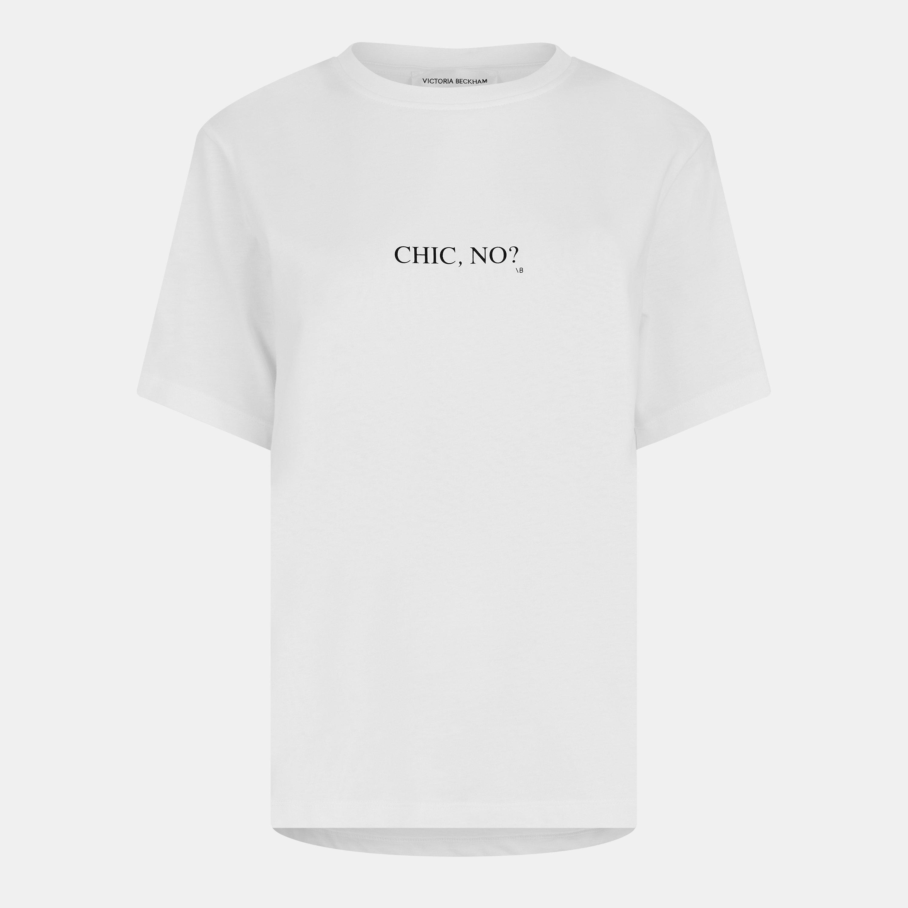 Chic No - Victoria Beckham - Women's Slogan Regular Fit T-Shirt - 1