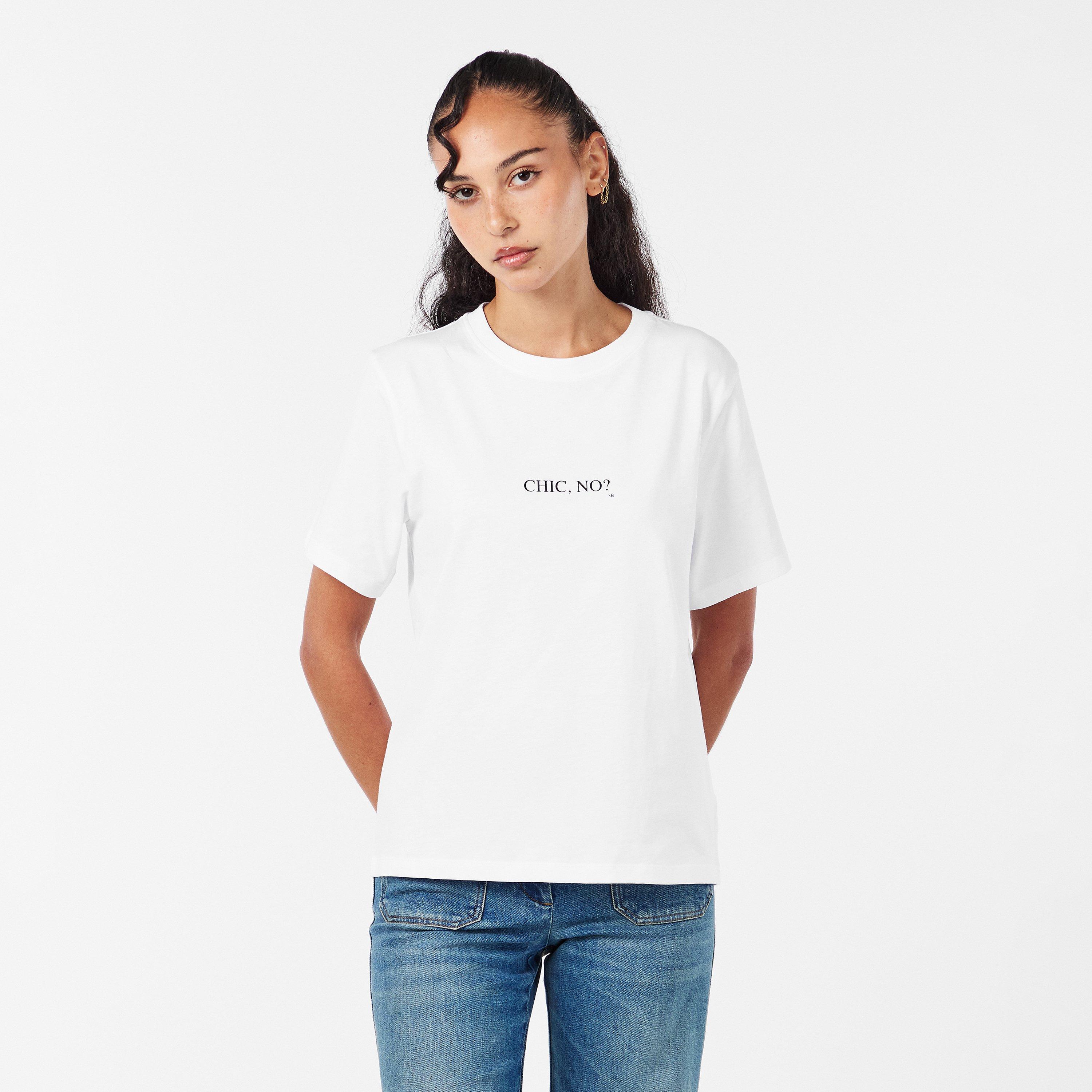 Chic No - Victoria Beckham - Women's Slogan Regular Fit T-Shirt - 3