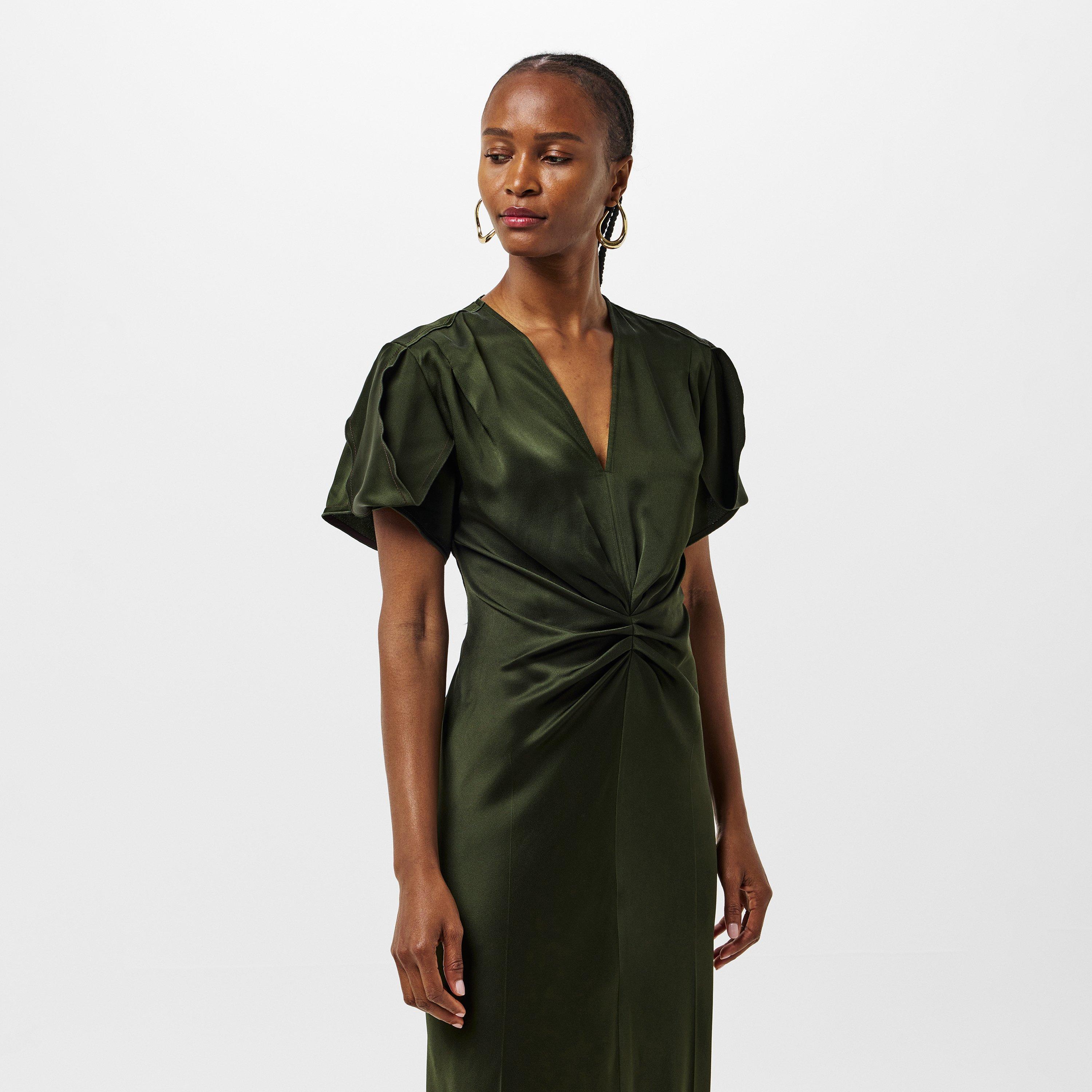 Dark Olive - Victoria Beckham - Women's A Line Dress - 3
