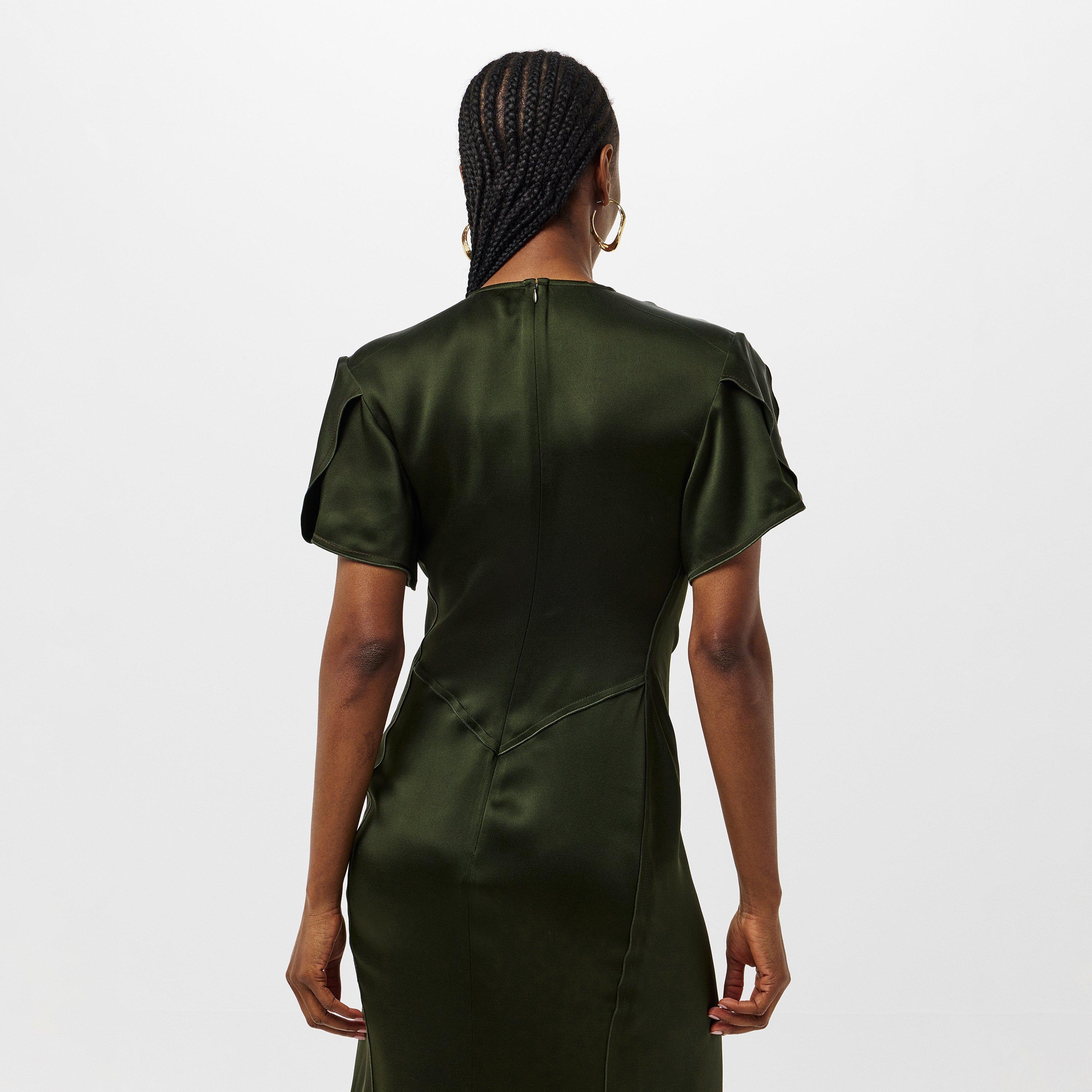 Dark Olive - Victoria Beckham - Women's A Line Dress - 4