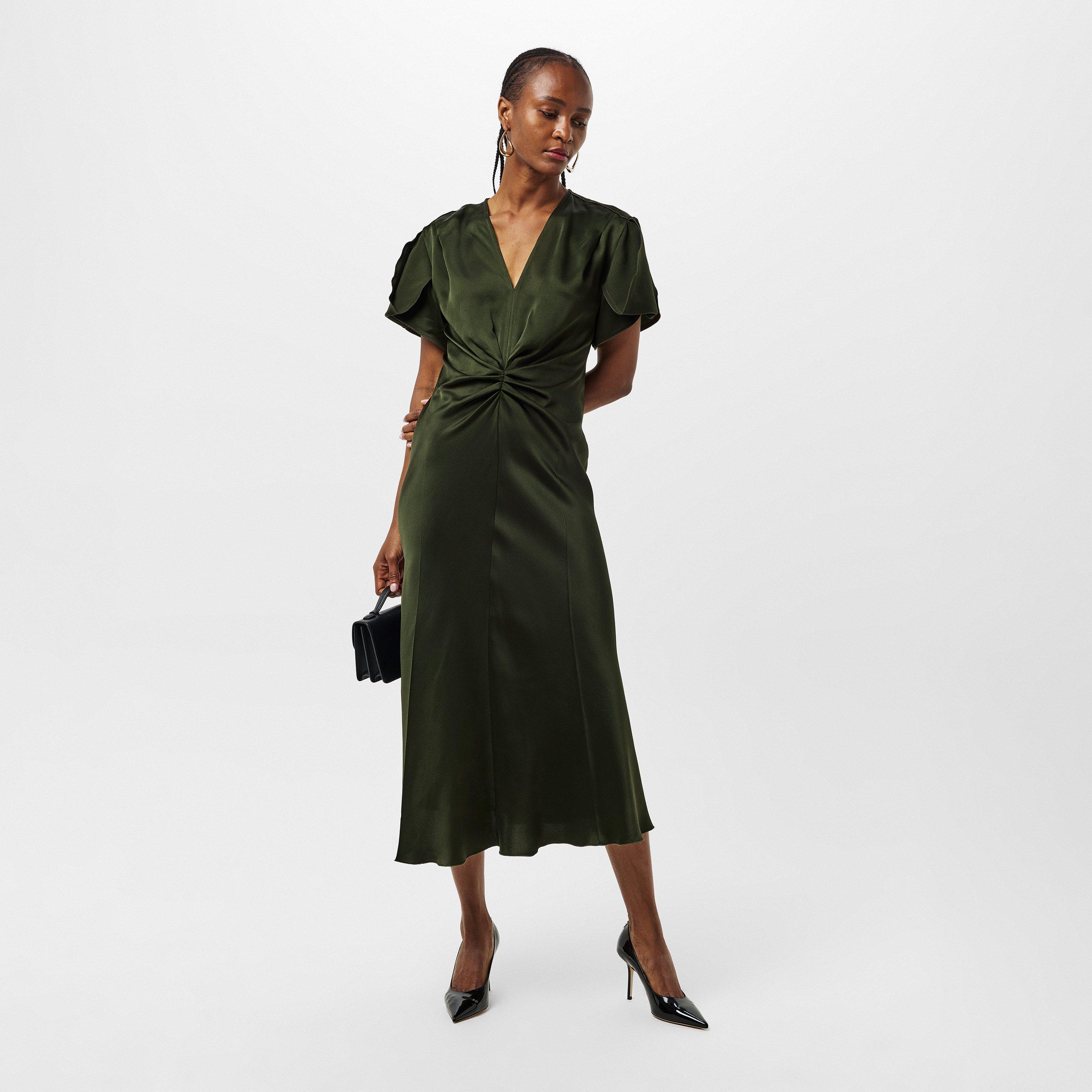 Dark Olive - Victoria Beckham - Women's A Line Dress - 6