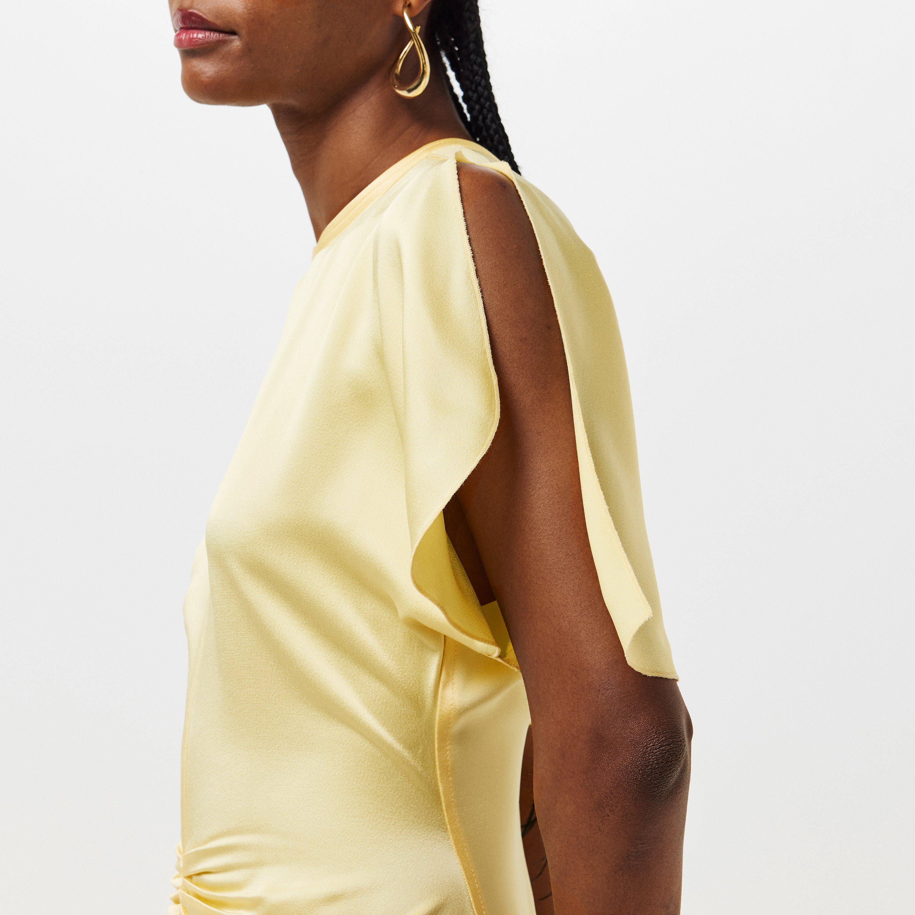 Daffodil Yellow - Victoria Beckham - Women's Maxi Dress - 5