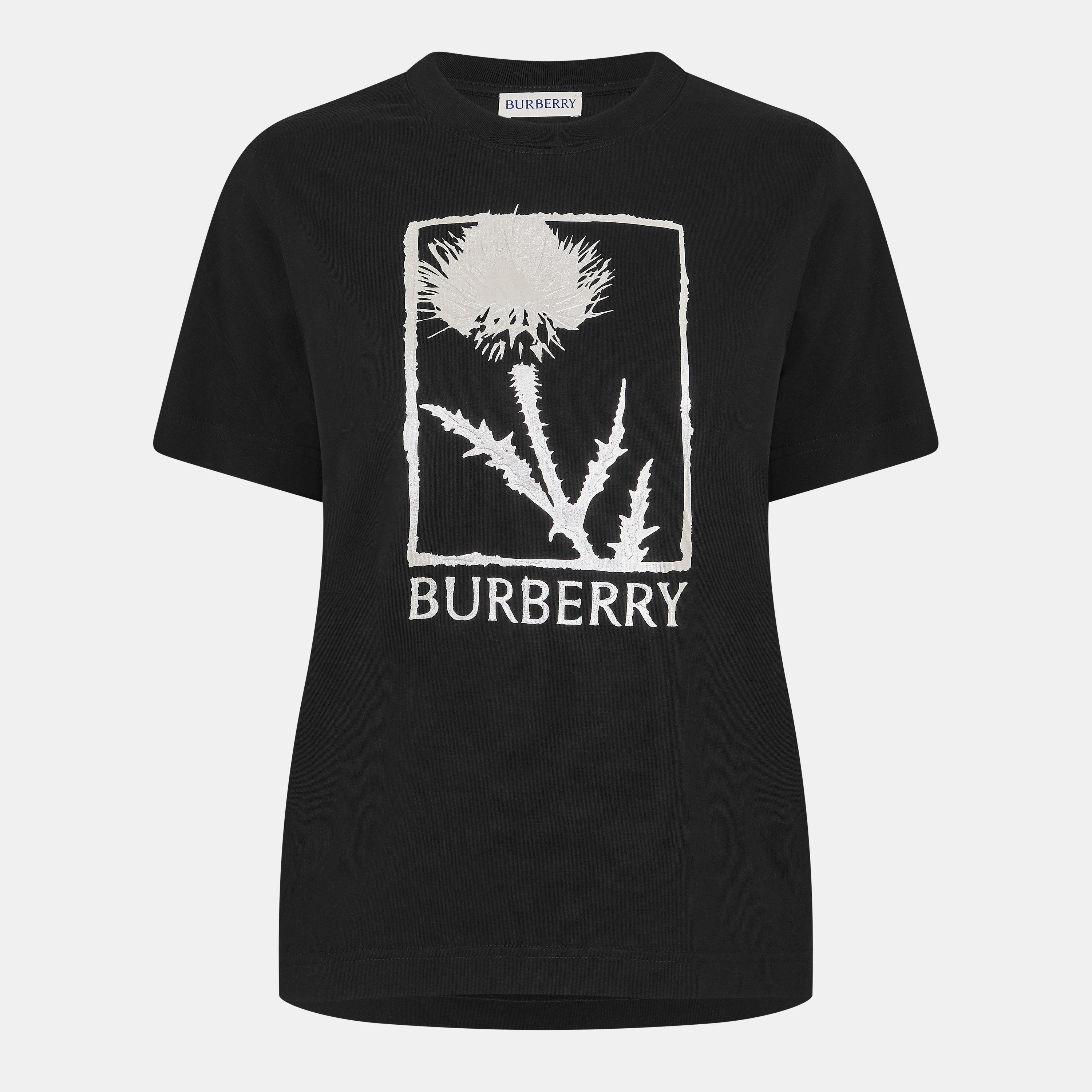 Burberry Women's Frankie Oversized T-Shirt - Black - Size 10 (S)