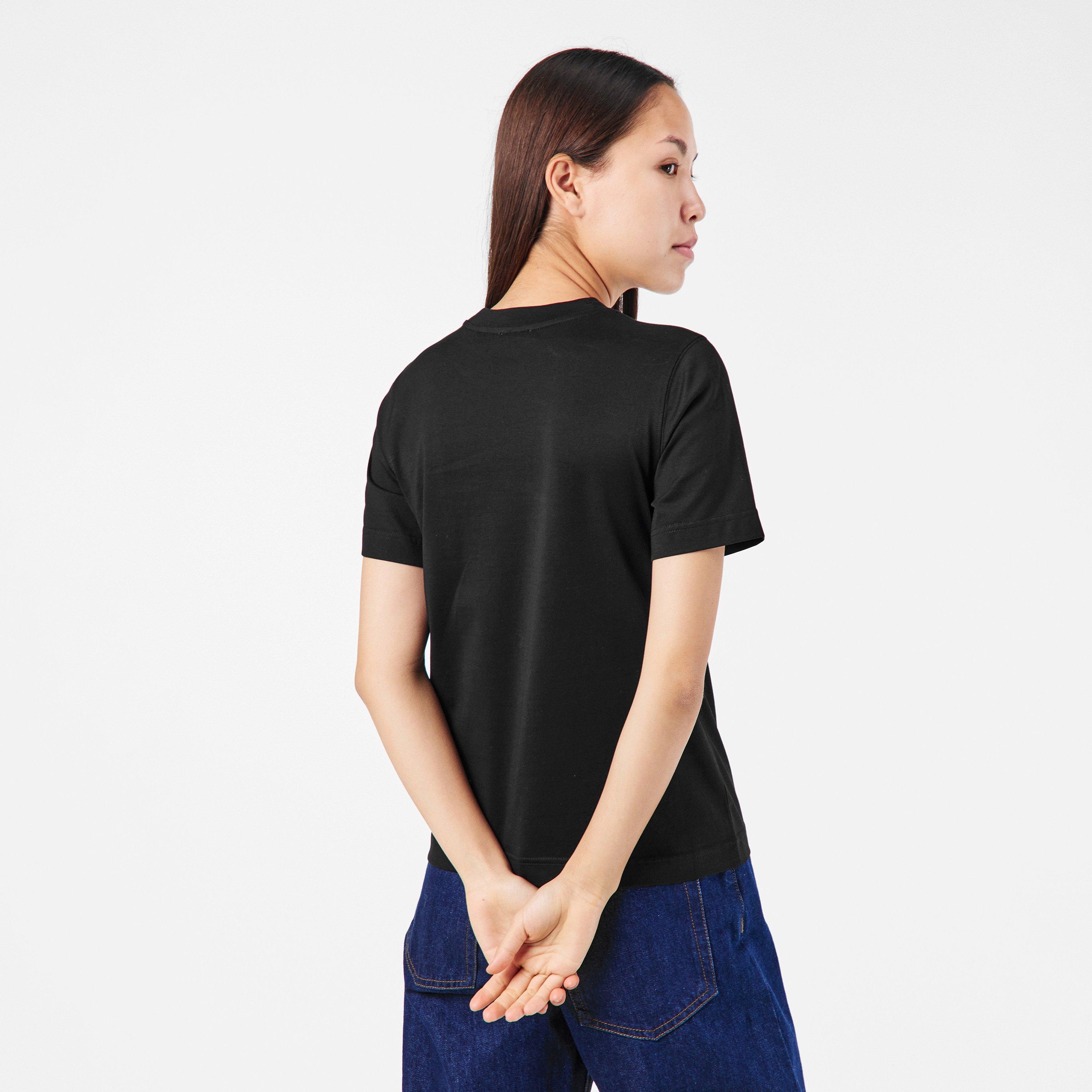 Black - Burberry - Women's Burb Frankie Oversized T-Shirt - 4