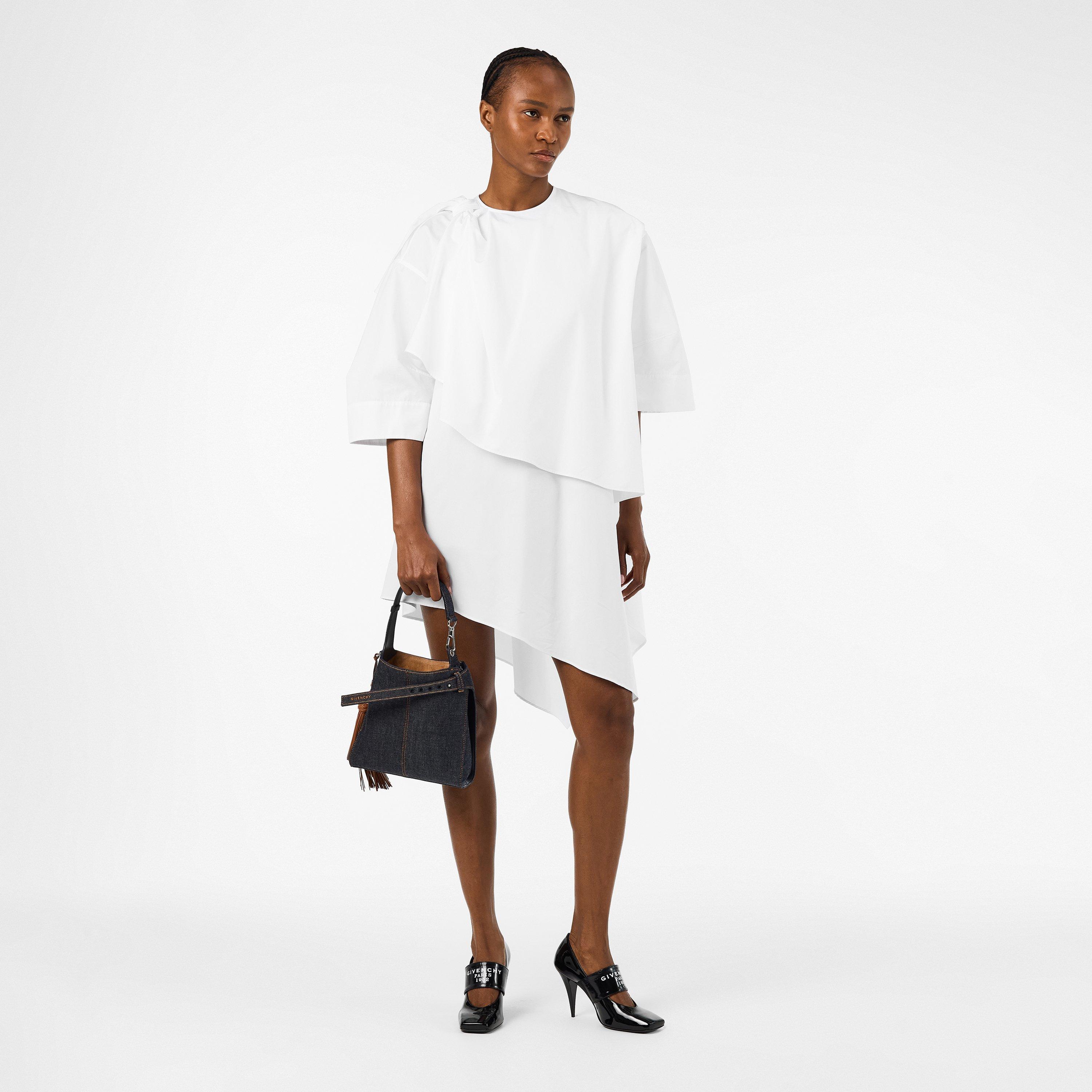 White - GIVENCHY - Women's Bow Mini Dress - 6