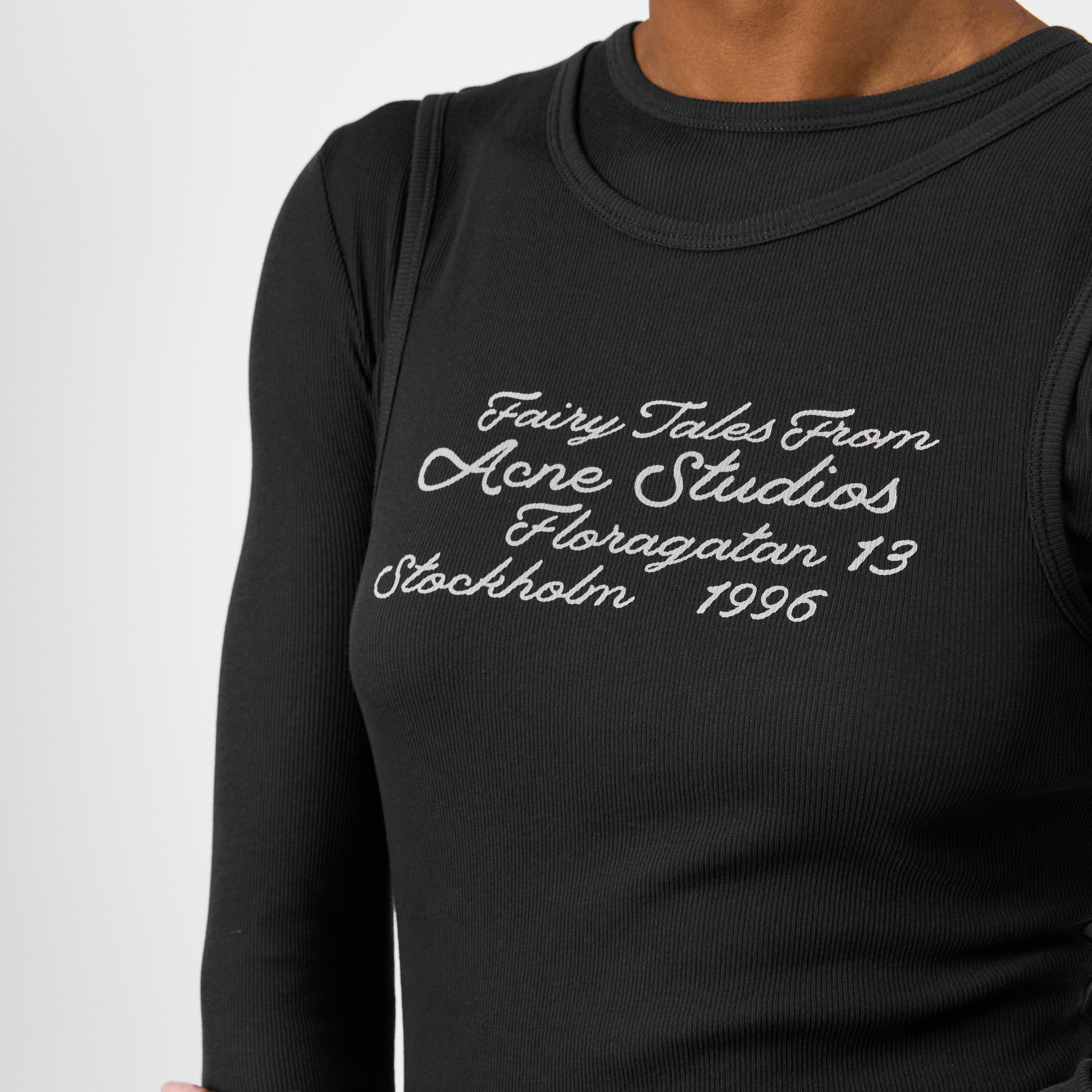 Black - Acne Studios - Women's Elga Fairytale Oversized T-Shirt - 5