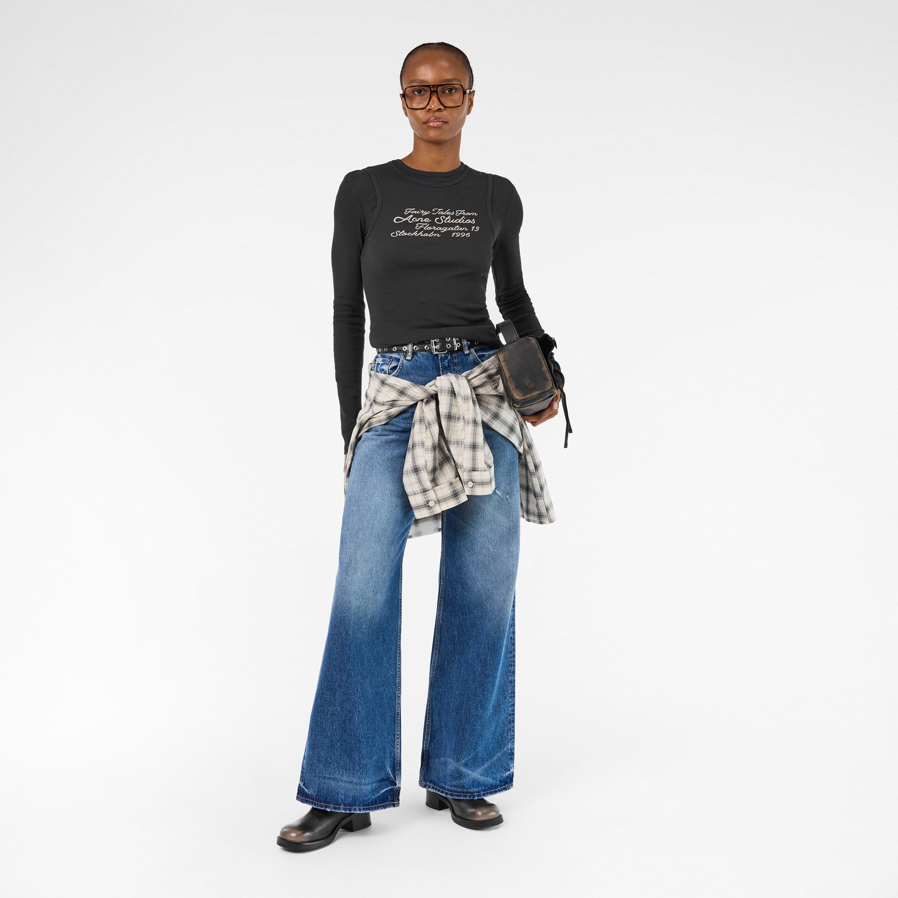 Black - Acne Studios - Women's Elga Fairytale Oversized T-Shirt - 6