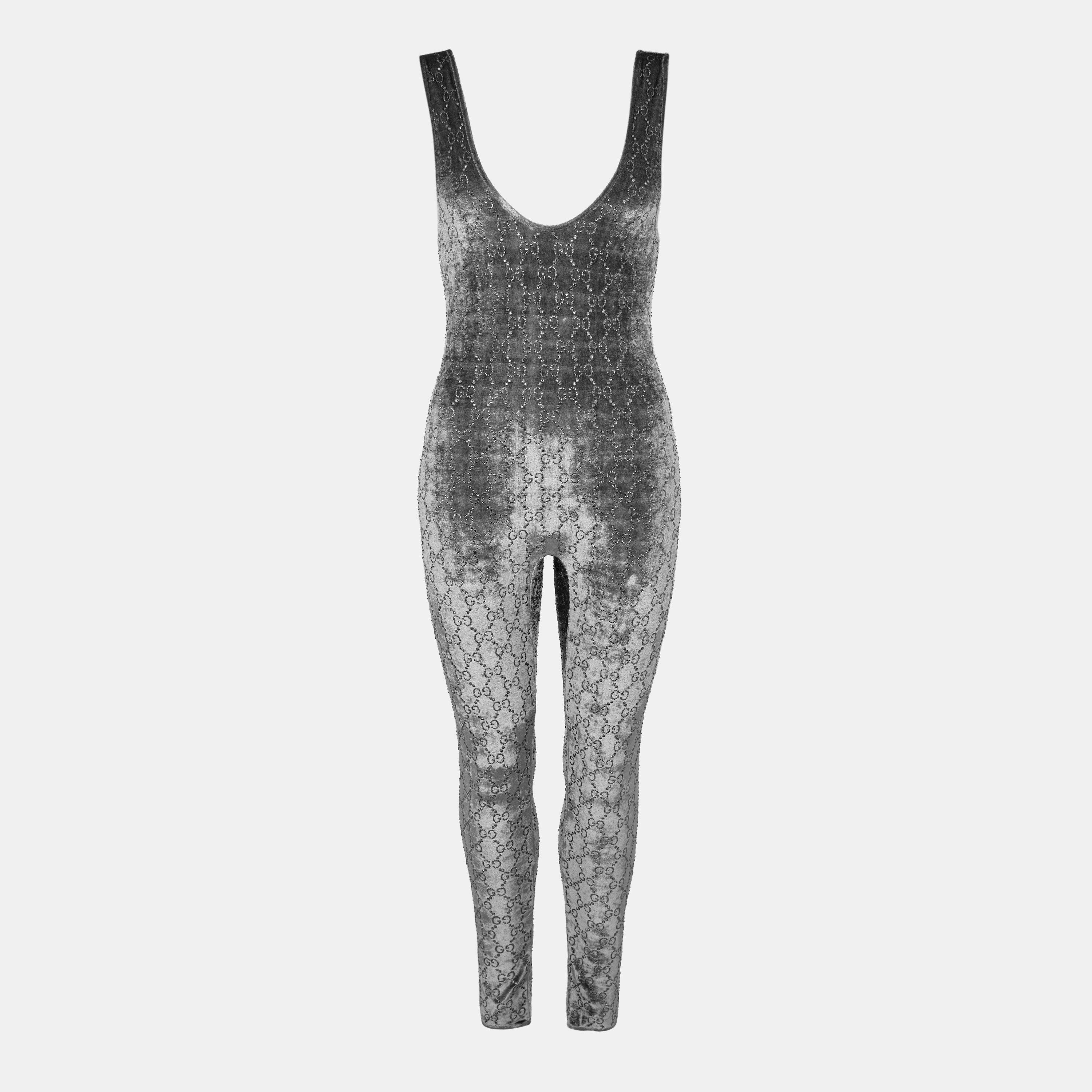 Grey/Mix - Gucci - Women's Designer Tailored Jumpsuit - 1