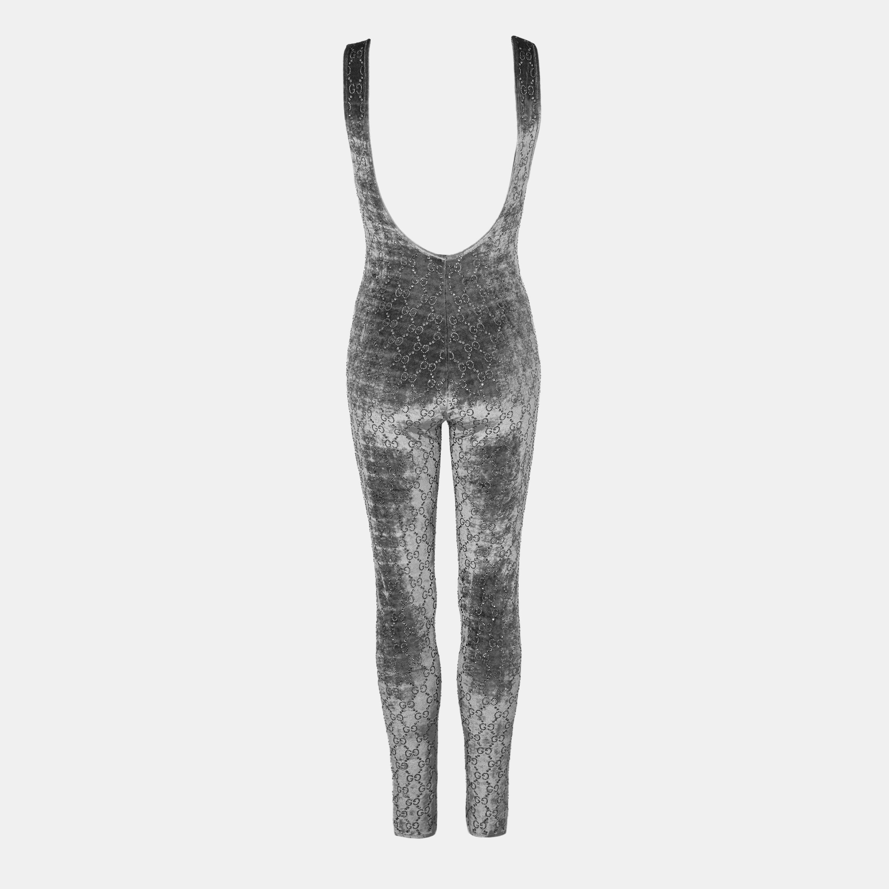 Grey/Mix - Gucci - Women's Designer Tailored Jumpsuit - 2