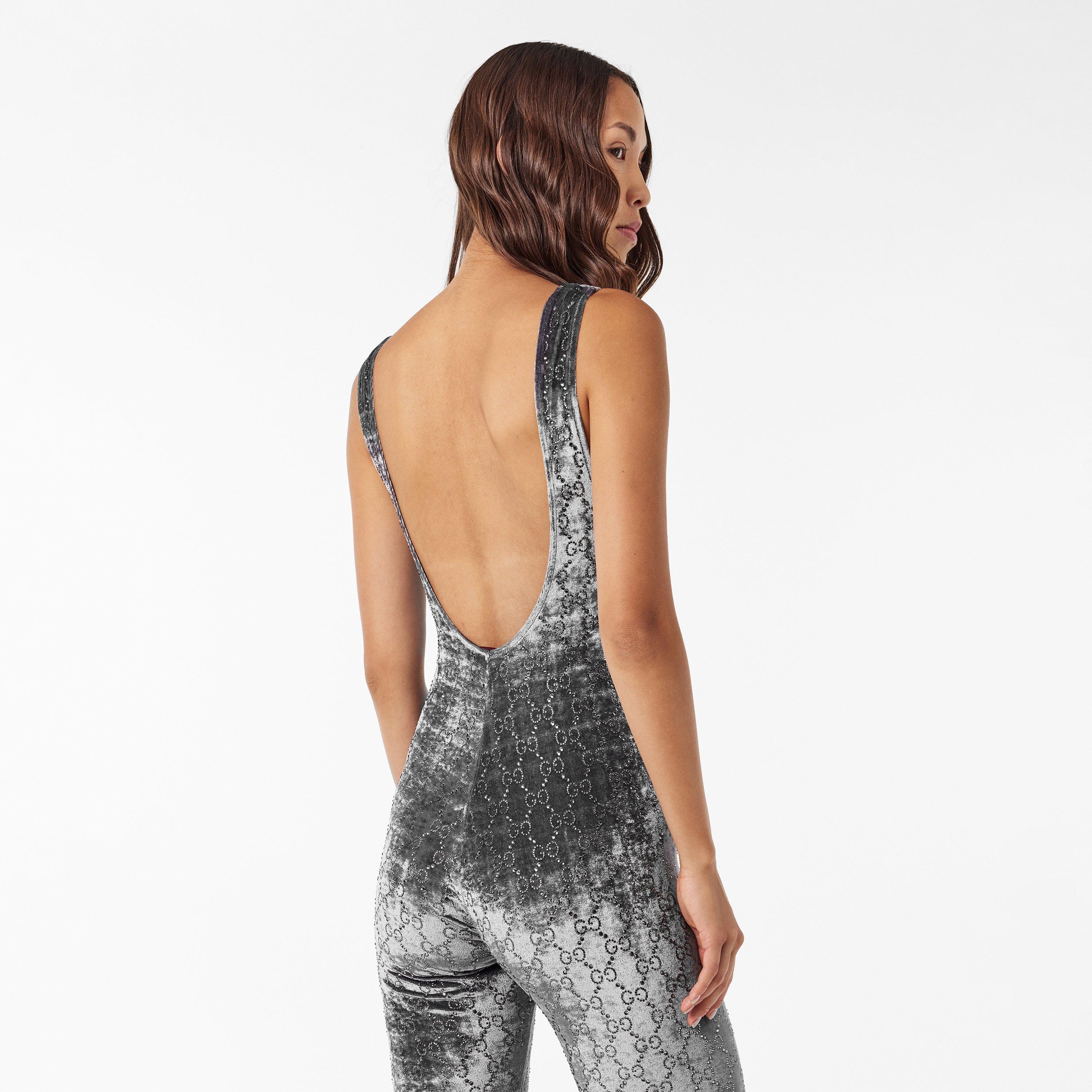 Grey/Mix - Gucci - Women's Designer Tailored Jumpsuit - 4