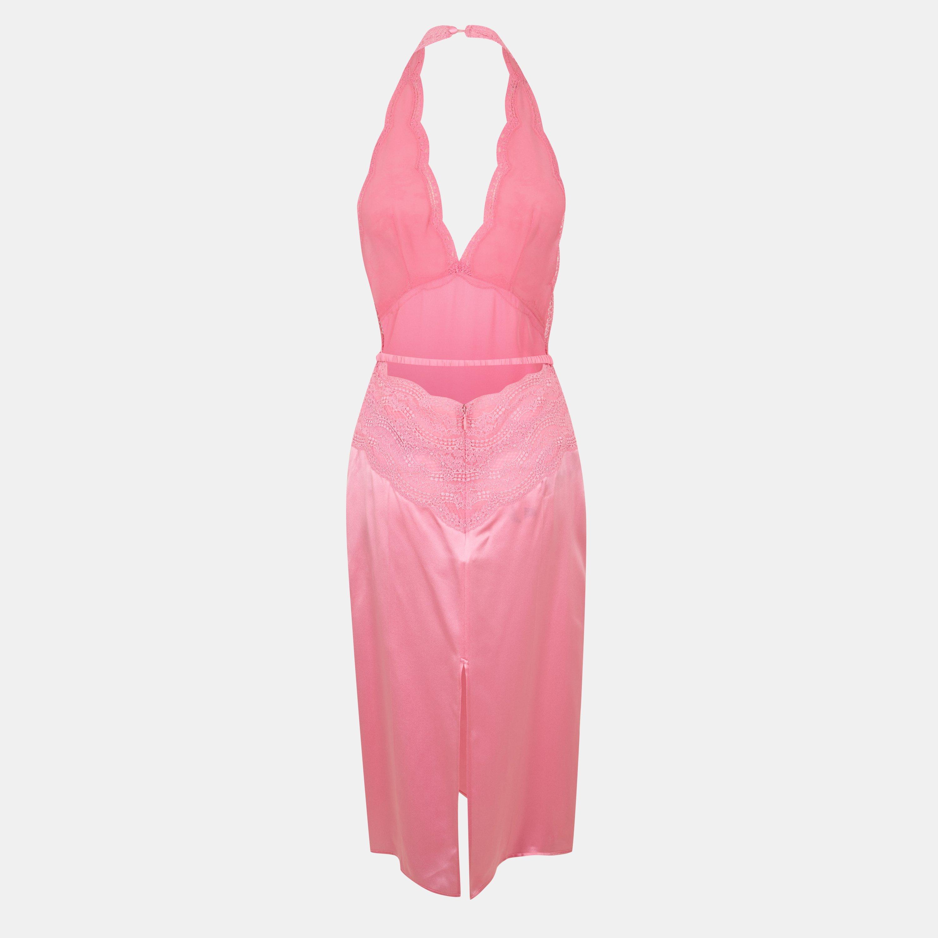 Blushy Pink - Gucci - Womens Silk Maxi Dress - 2